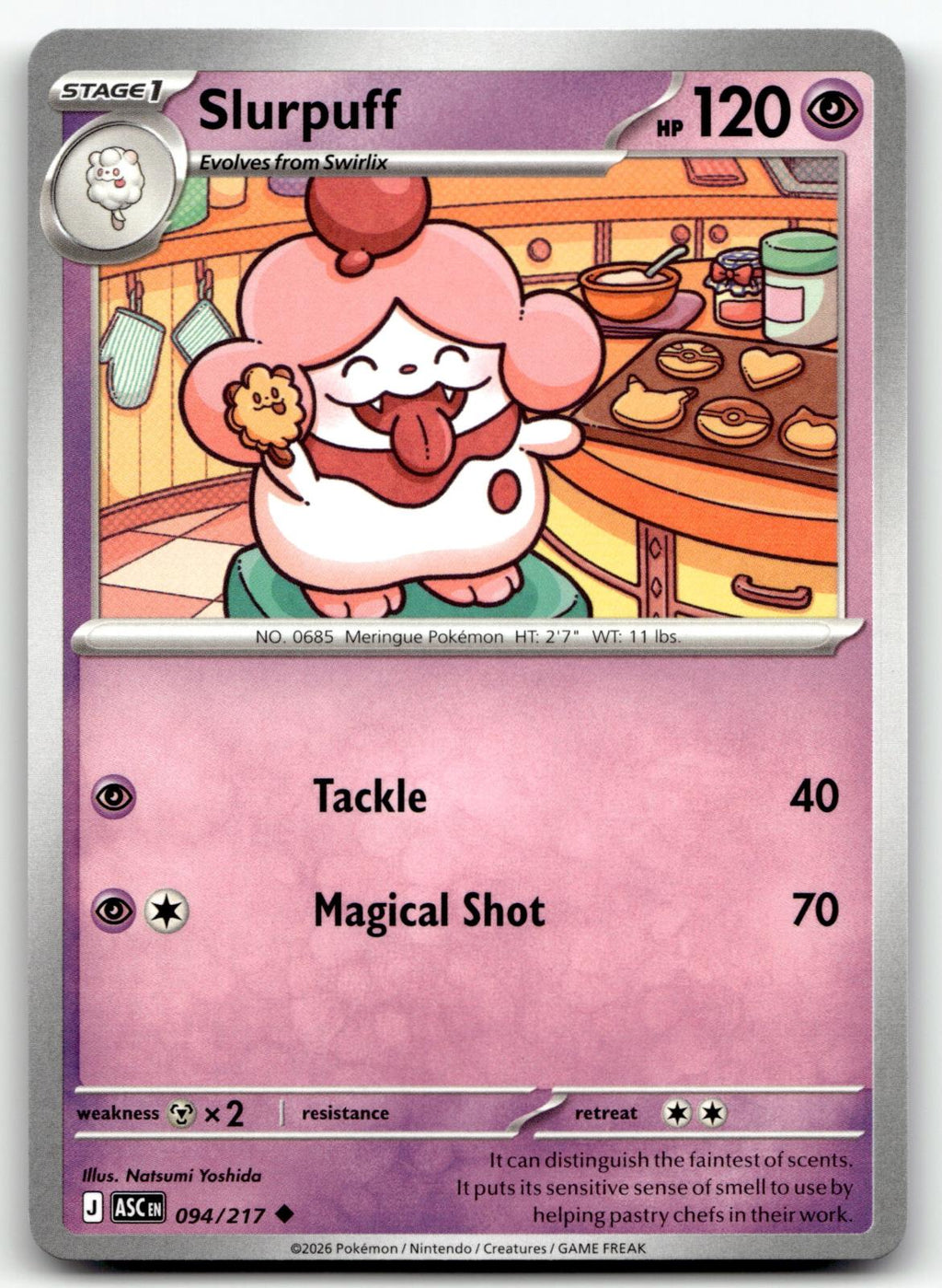 Slurpuff 094/217 Uncommon Ascended Heroes Pokemon Near Mint