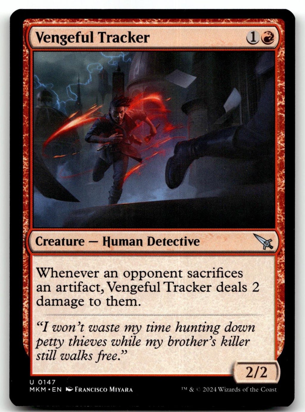 Vengeful Tracker 147 Uncommon Murders at Karlov Manor Magic: The Gathering NM
