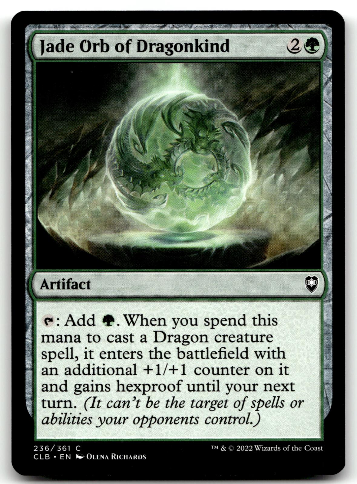Jade Orb of Dragonkind 236 Commander Legends: Battle for Baldur's Gate Magic: 