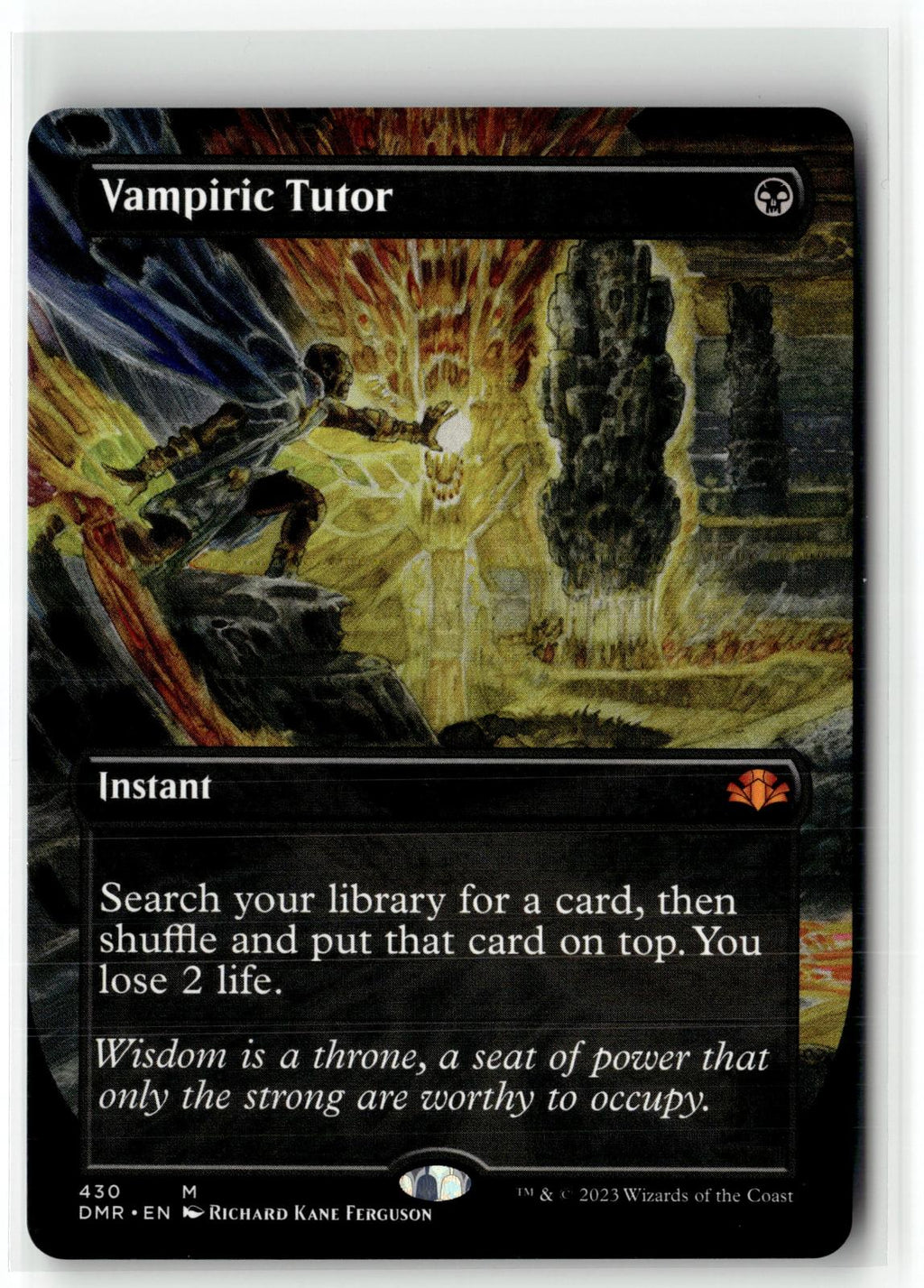 Vampiric Tutor (Borderless) 430 Dominaria Remastered Magic: The Gathering NM