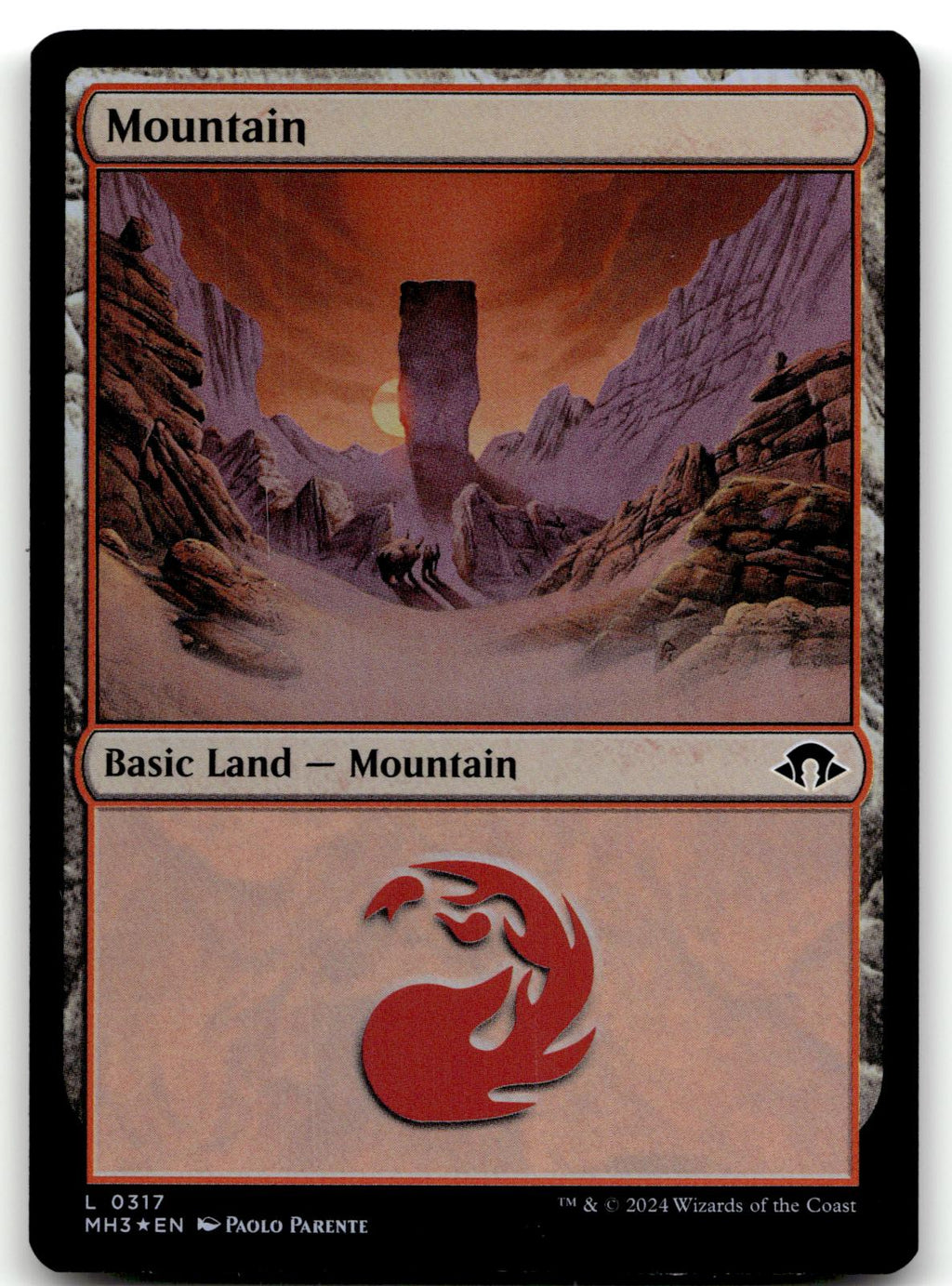 Mountain (0317) 317 Land Modern Horizons 3 Magic: The Gathering Foil Near Mint