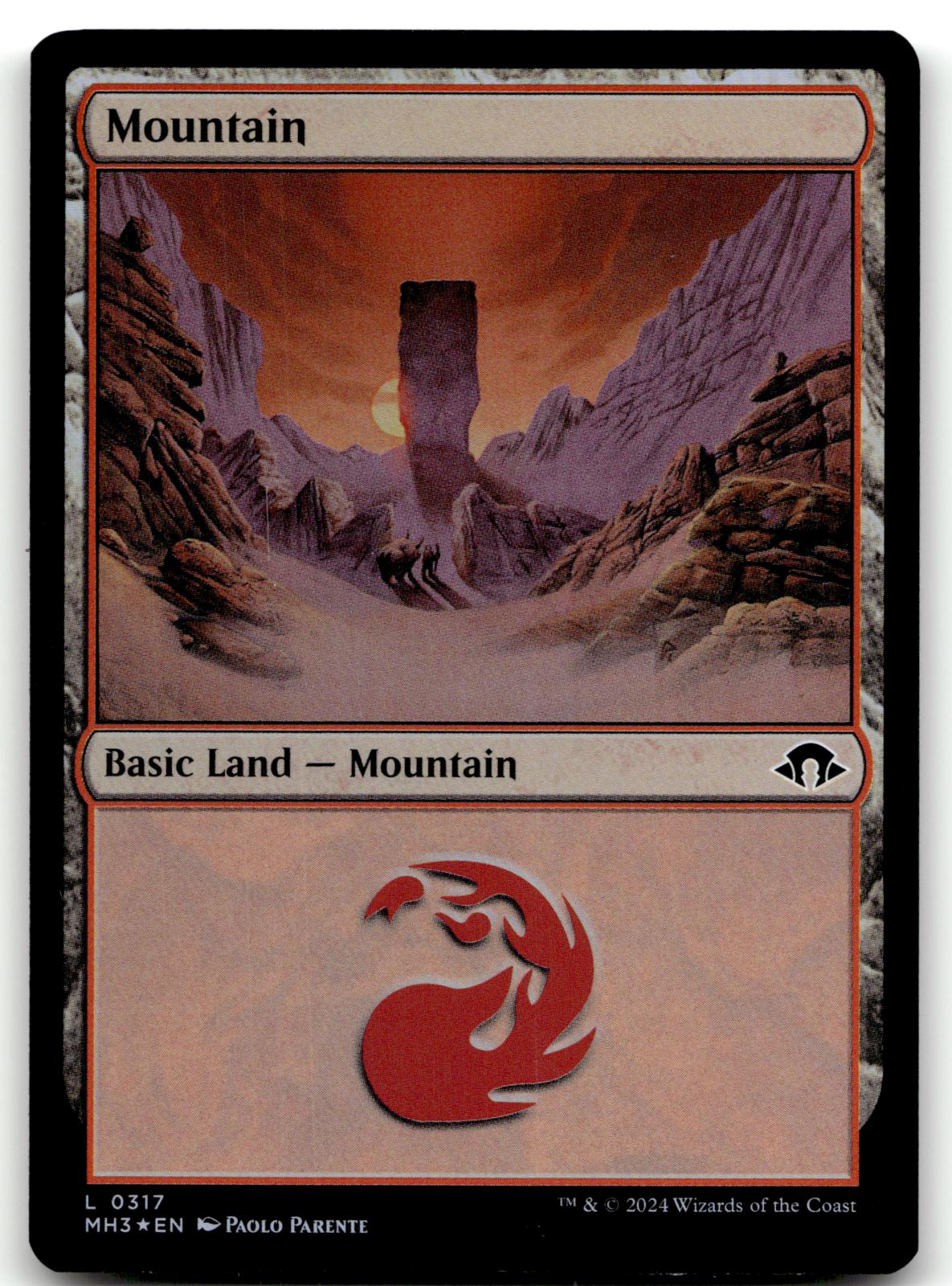 Mountain (0317) 317 Land Modern Horizons 3 Magic: The Gathering Foil Near Mint