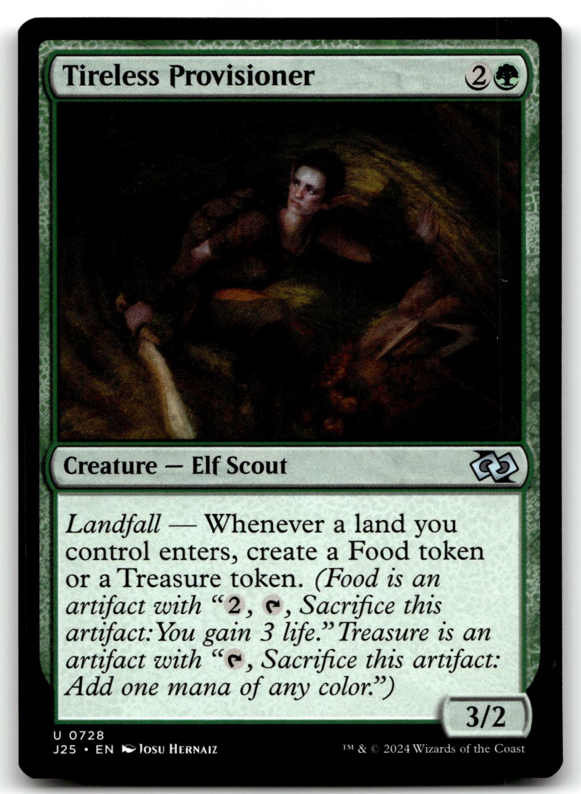 Tireless Provisioner 728 Uncommon Foundations Jumpstart Magic: The Gathering NM