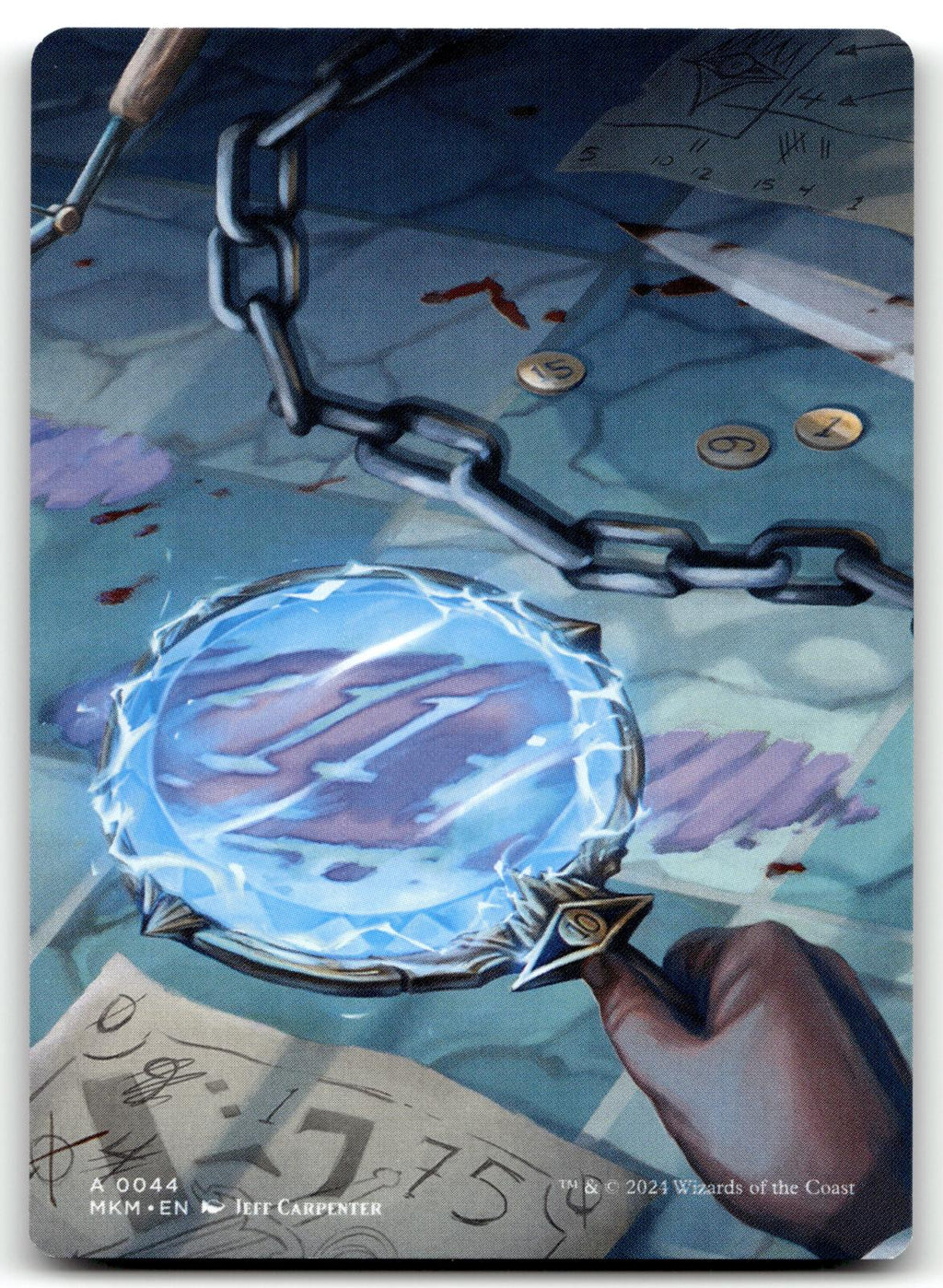 Clue (0017) // A 0044 Double-Sided Token 17 // 44 Murders at Karlov Manor Magic
