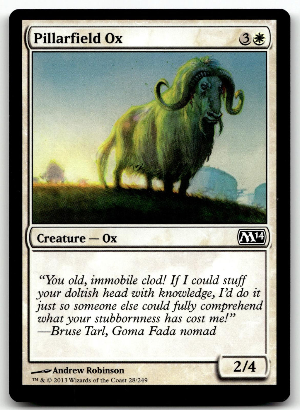 Pillarfield Ox 28 Common Magic 2014 (M14) Magic: The Gathering Near Mint