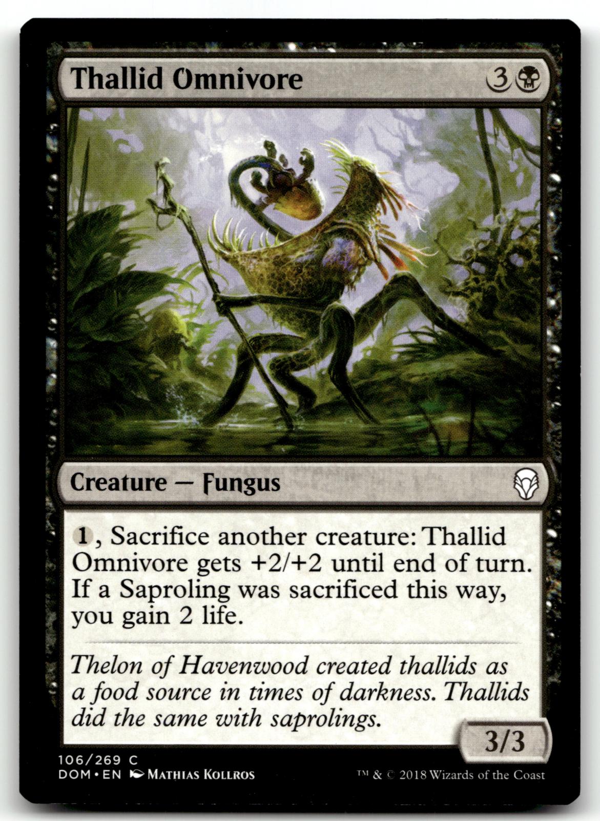 Thallid Omnivore 106 Common Dominaria Magic: The Gathering Near Mint