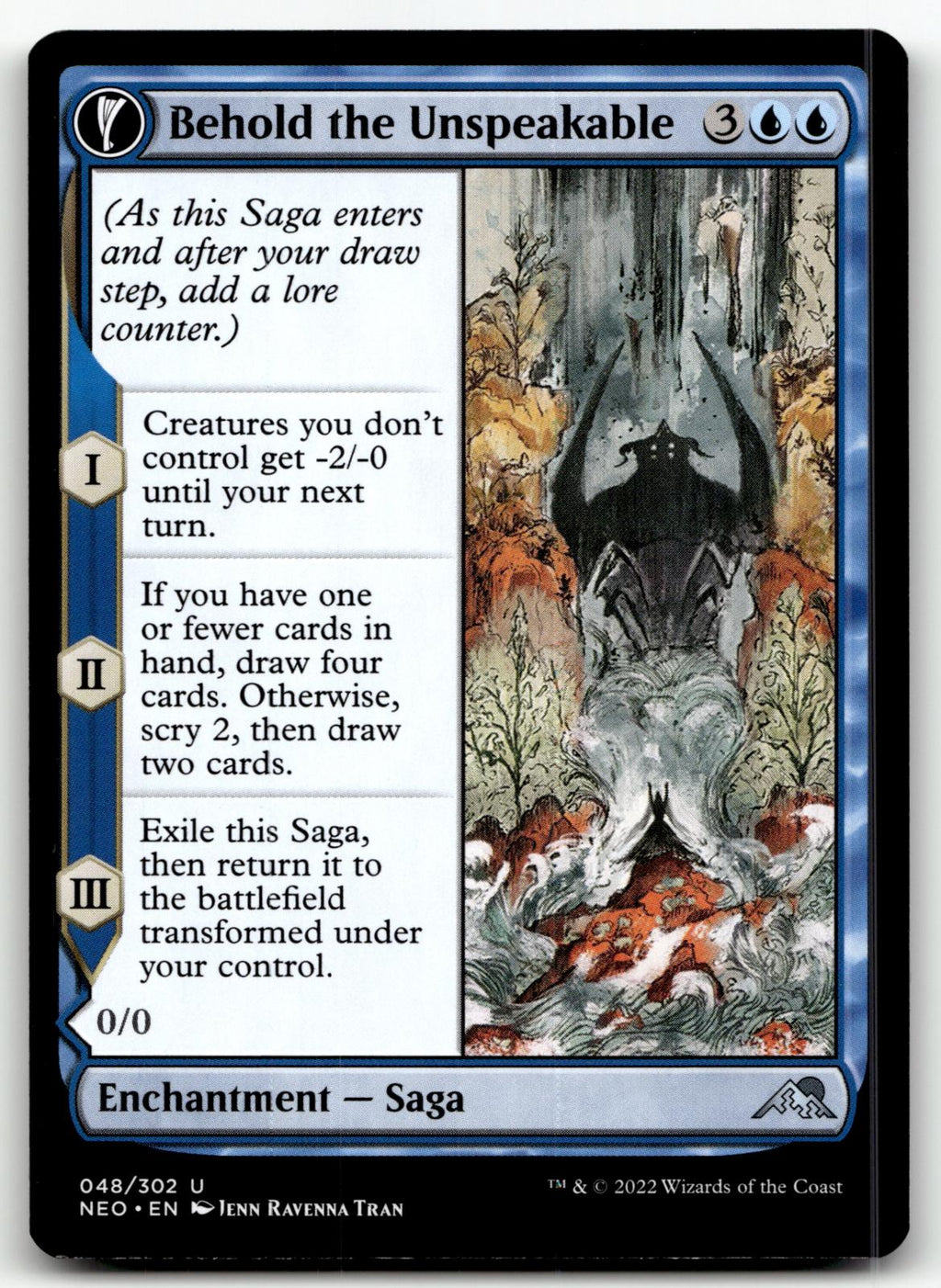 Behold the Unspeakable 48 Kamigawa: Neon Dynasty Magic: The Gathering NM