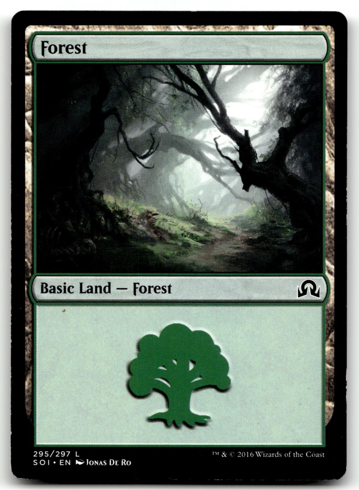 Forest (295) 295 Land Shadows over Innistrad Magic: The Gathering Near Mint