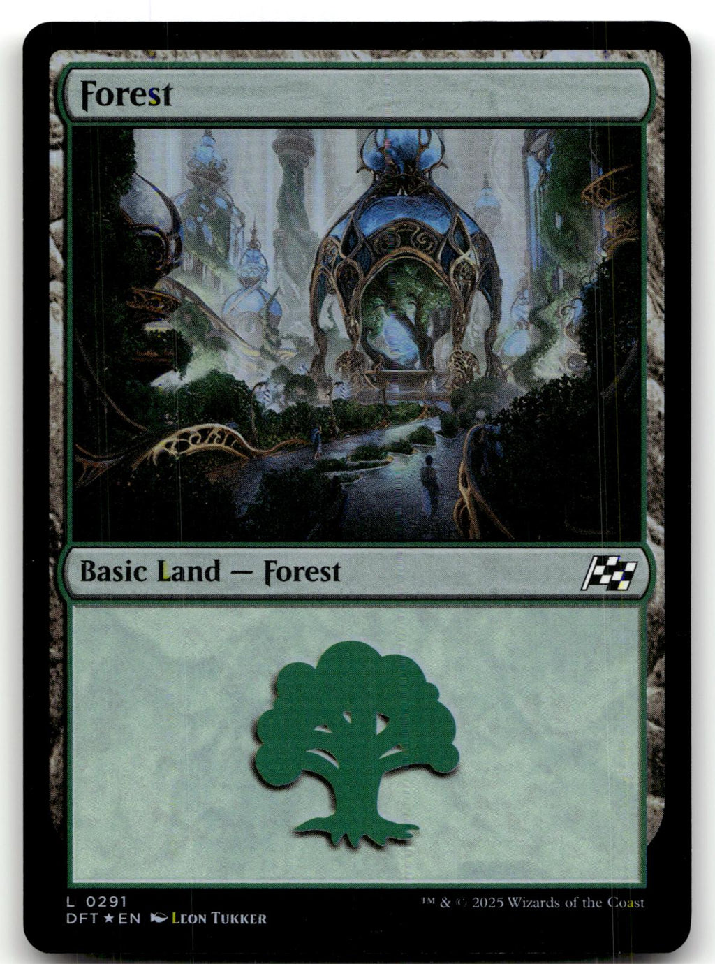 Forest (0291) 291 Land Aetherdrift Magic: The Gathering Foil Near Mint