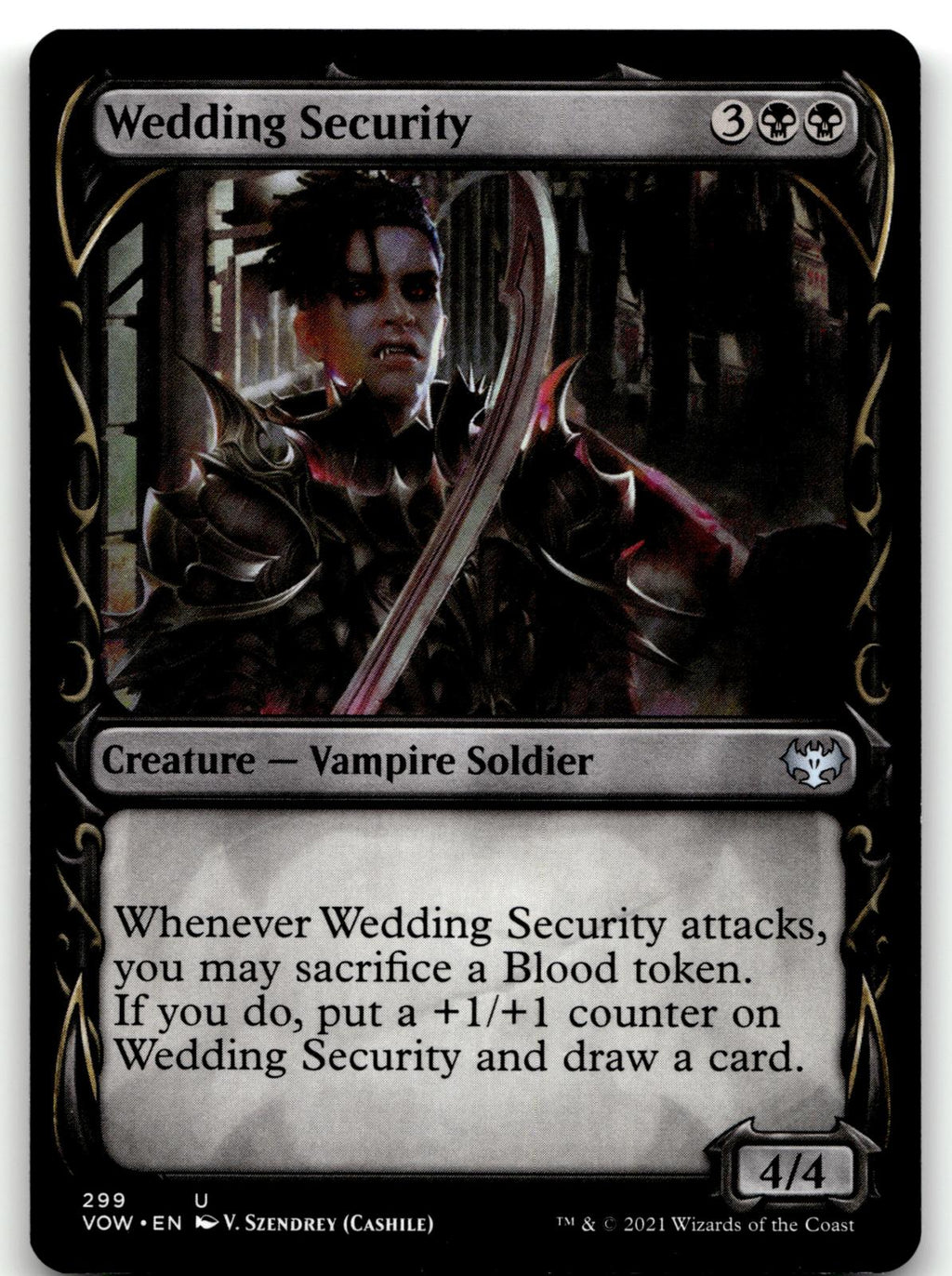 Wedding Security (Showcase) 299 Innistrad: Crimson Vow Magic: The Gathering NM