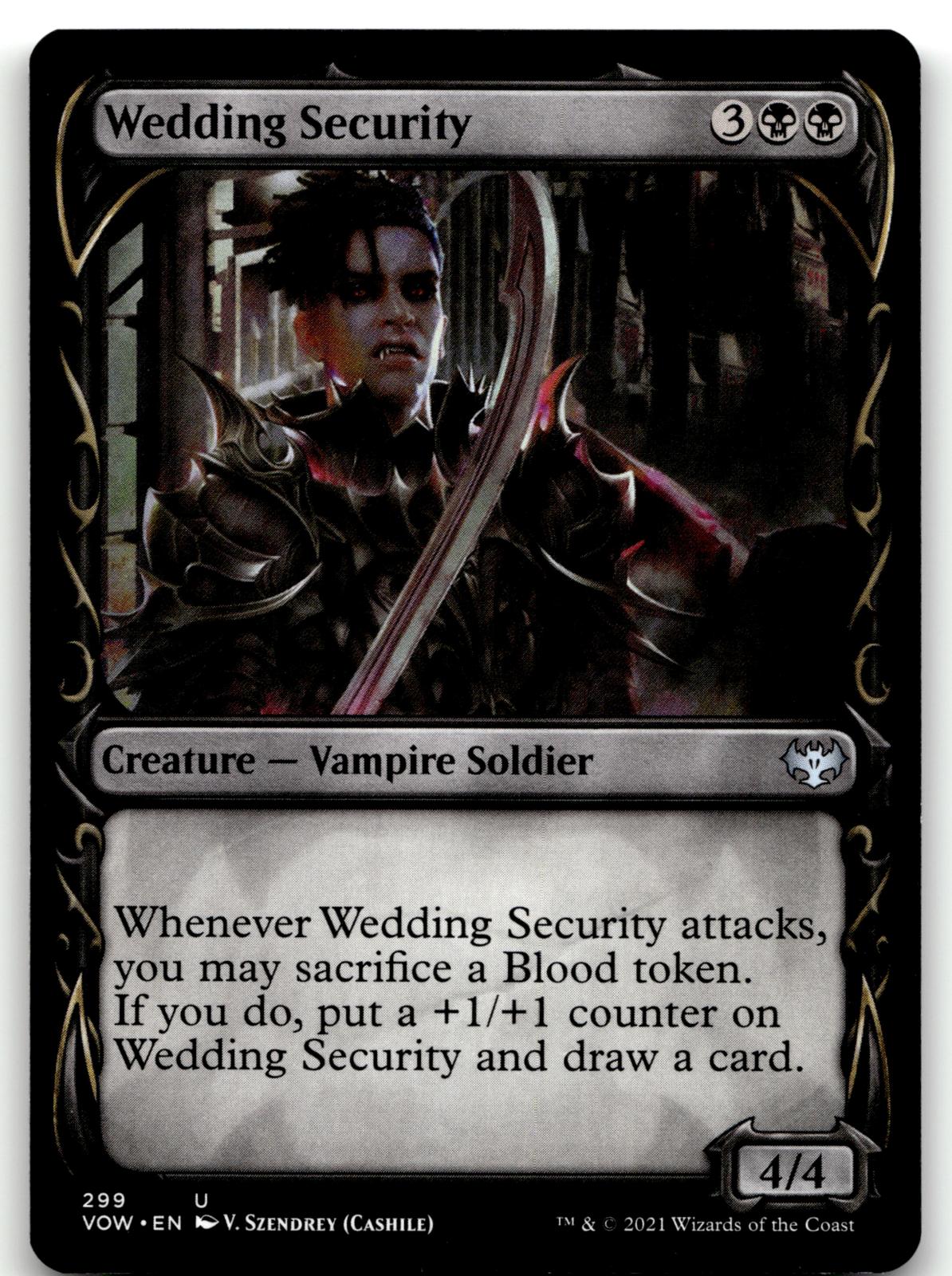 Wedding Security (Showcase) 299 Innistrad: Crimson Vow Magic: The Gathering NM