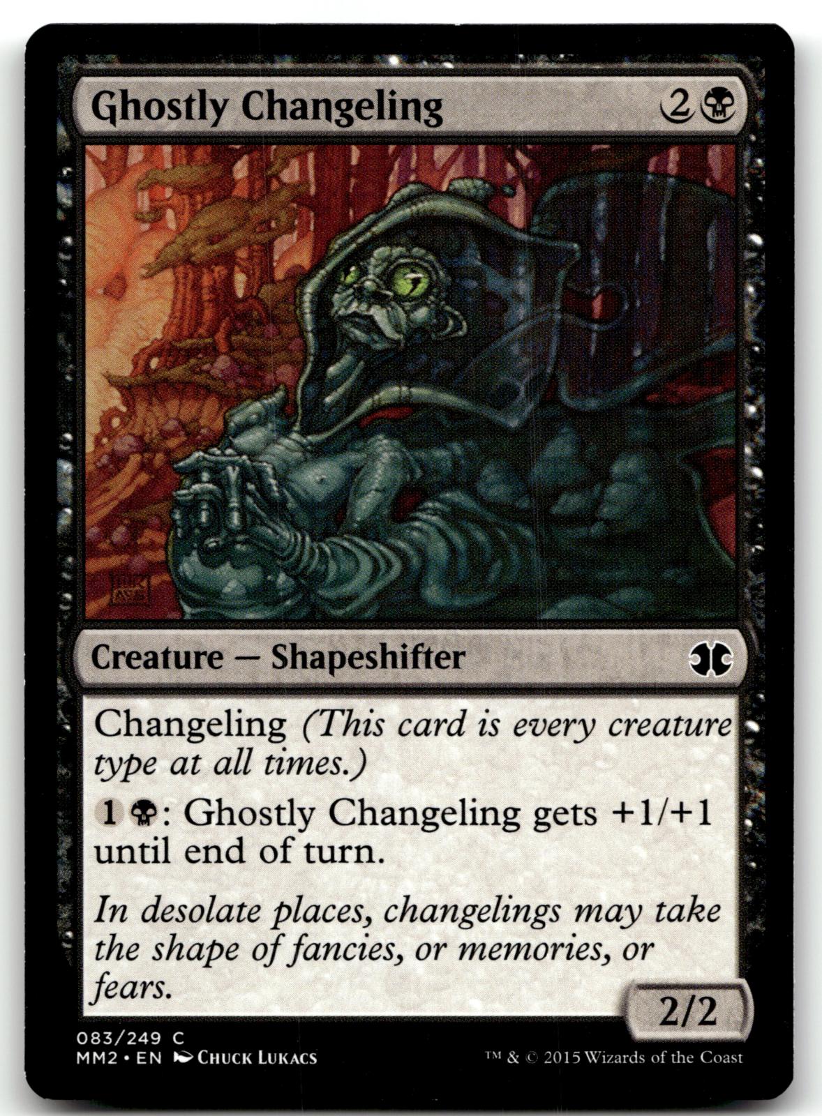 Ghostly Changeling 83 Common Modern Masters 2015 Magic: The Gathering Near Mint