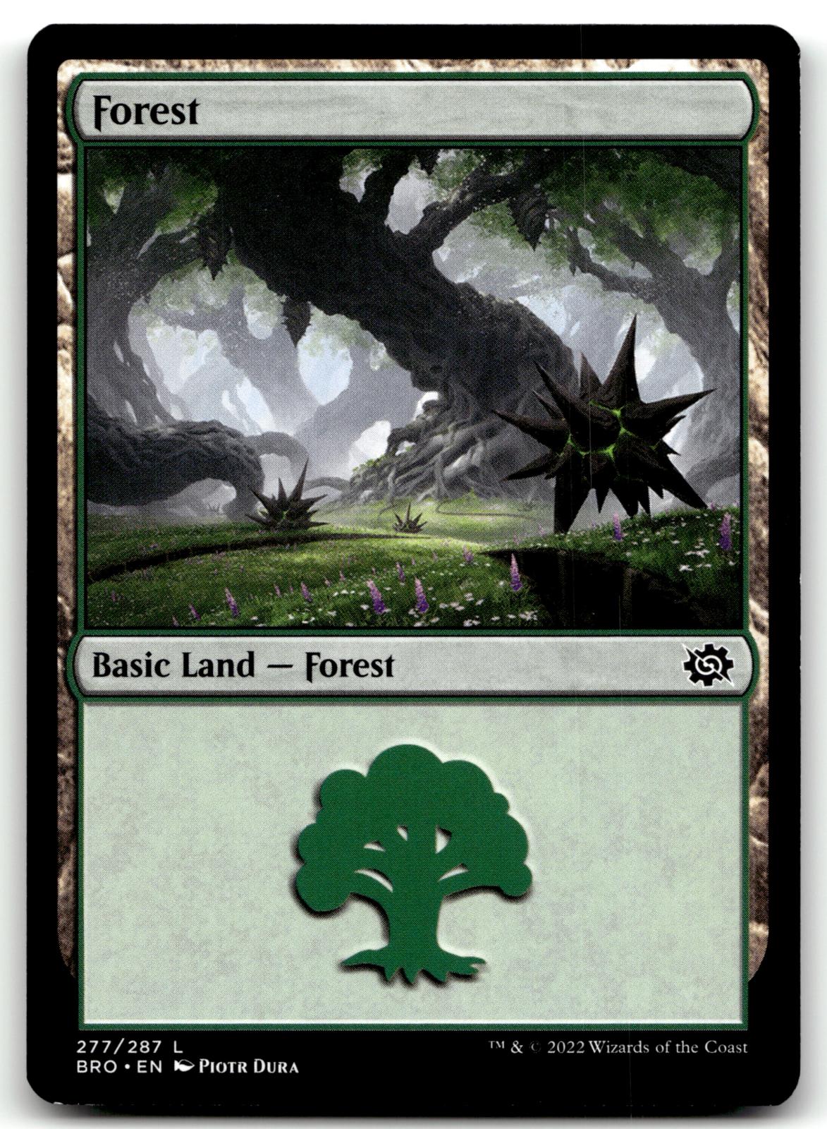 Forest (277) 277 Land The Brothers' War Magic: The Gathering Near Mint