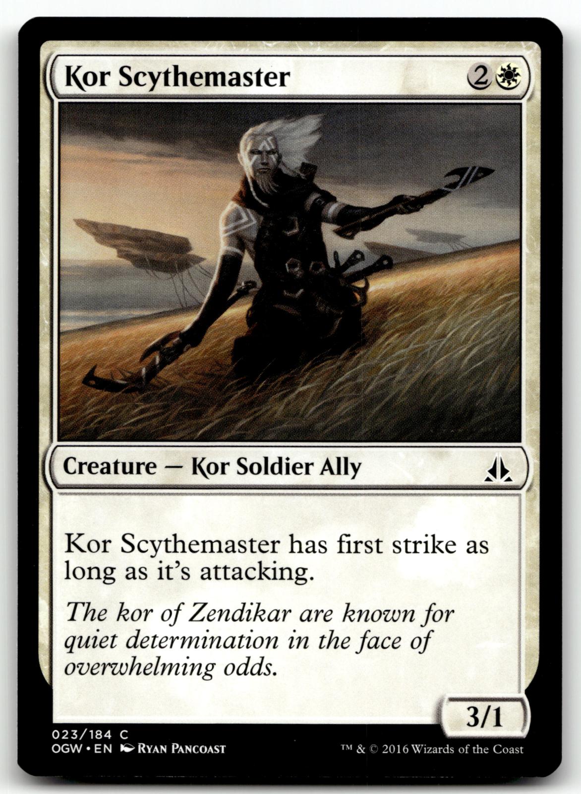 Kor Scythemaster 23 Common Oath of the Gatewatch Magic: The Gathering Near Mint