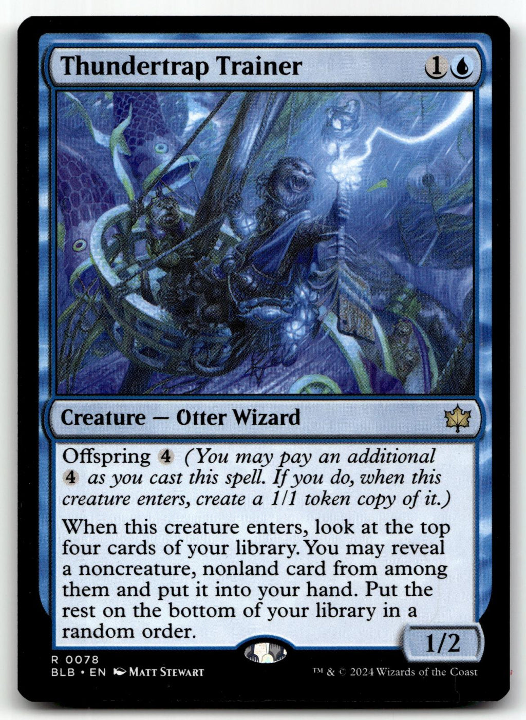 Thundertrap Trainer 78 Rare Bloomburrow Magic: The Gathering Near Mint