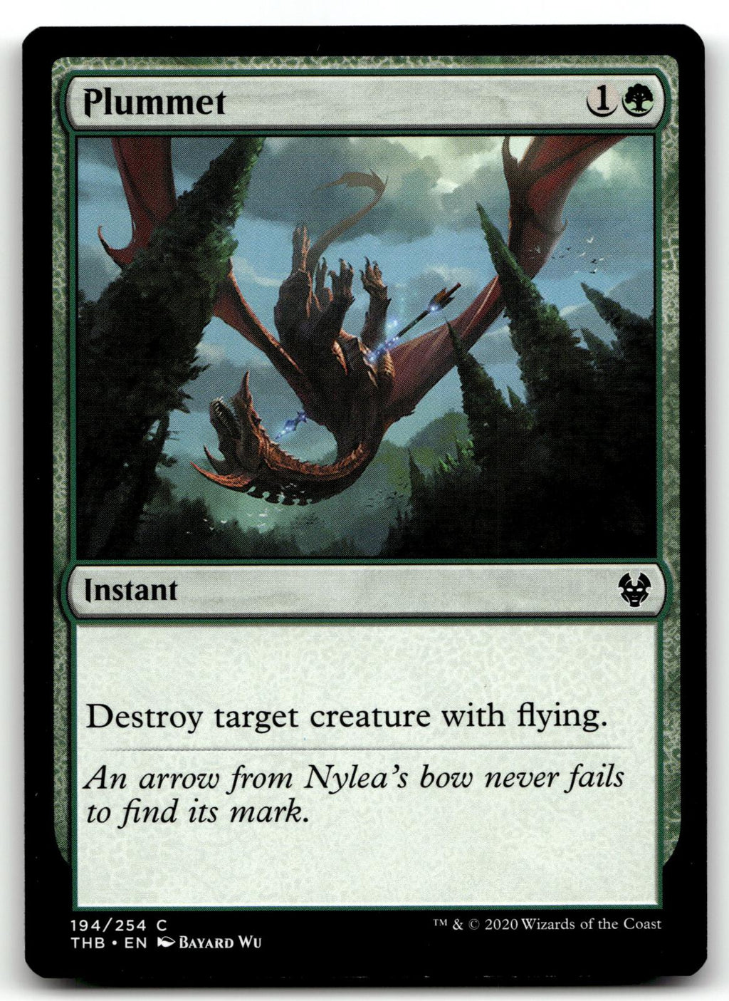 Plummet 194 Common Theros Beyond Death Magic: The Gathering Near Mint
