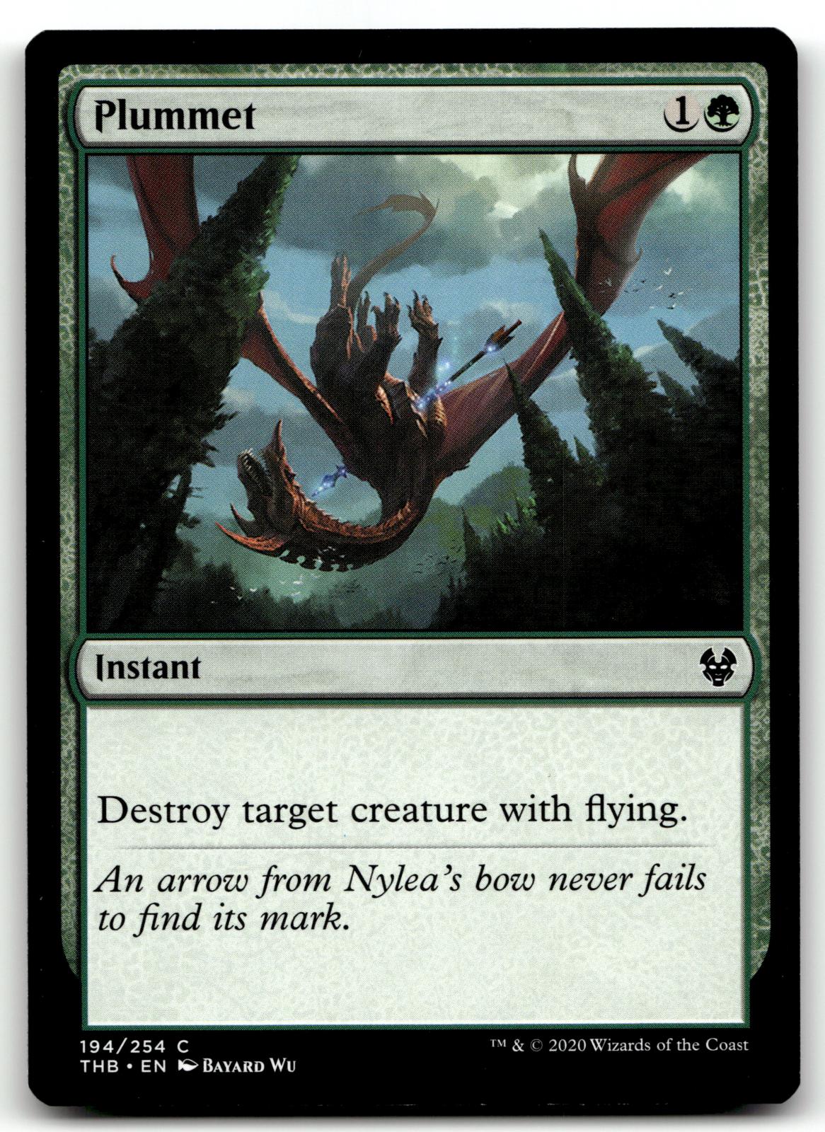 Plummet 194 Common Theros Beyond Death Magic: The Gathering Near Mint