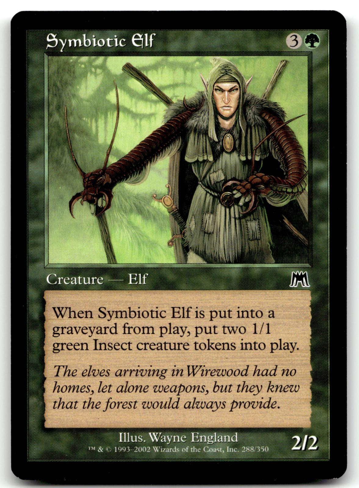Symbiotic Elf 288 Common Onslaught Magic: The Gathering Near Mint