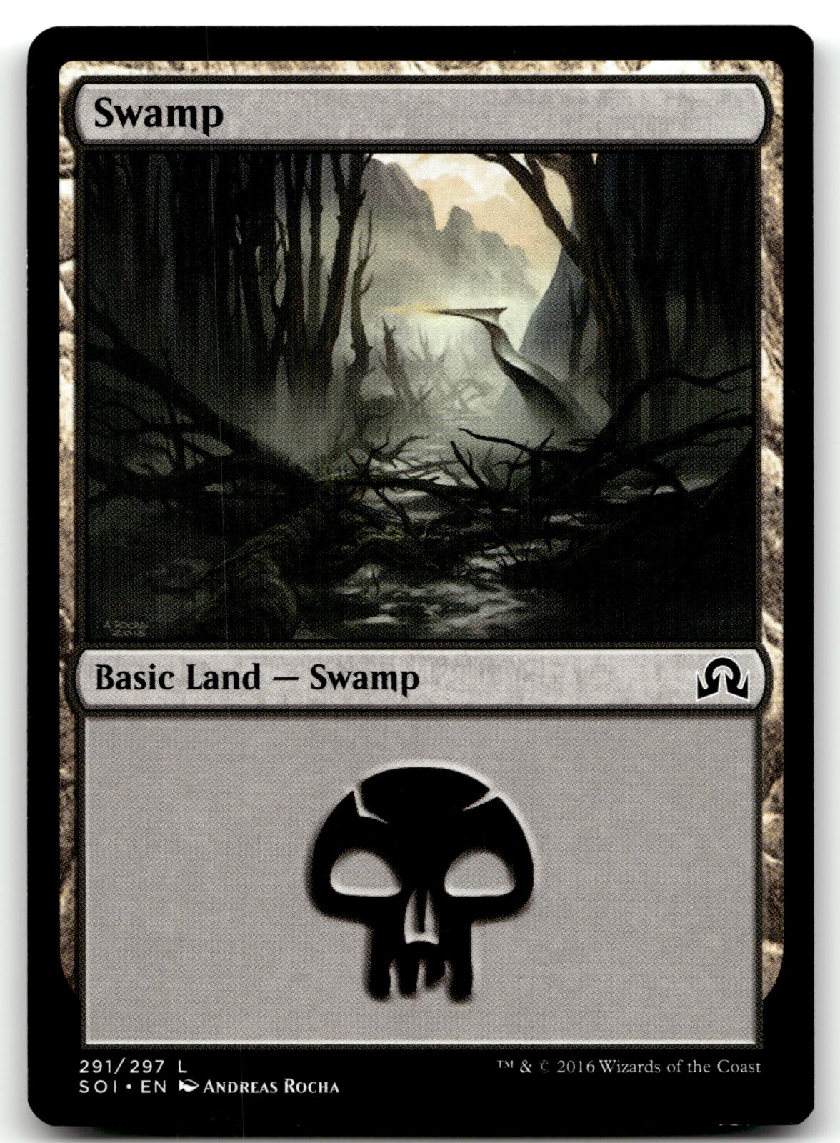 Swamp (291) 291 Land Shadows over Innistrad Magic: The Gathering Near Mint