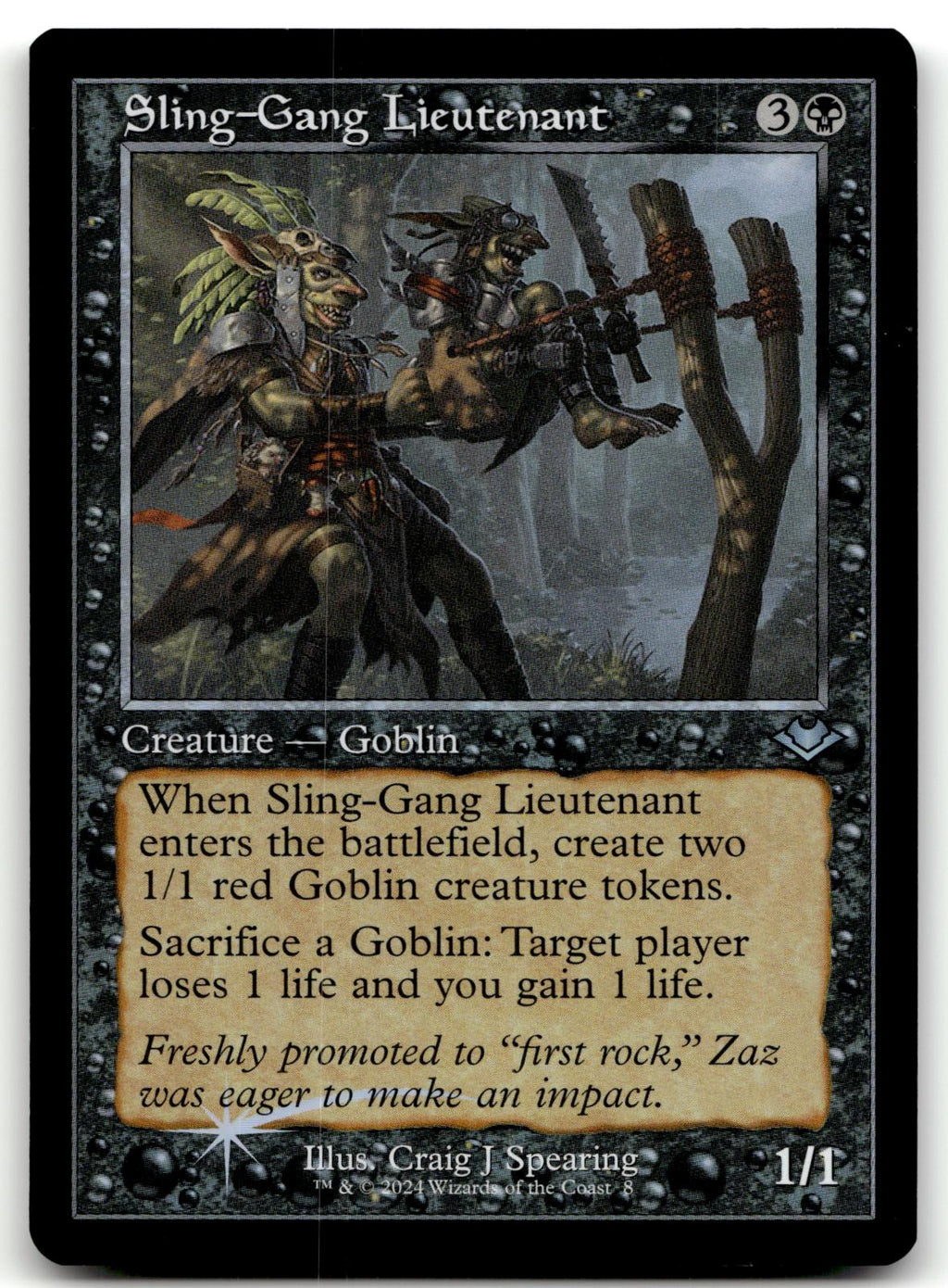 Sling-Gang Lieutenant (Retro Frame) 8 Modern Horizons Magic: The Gathering Foil NM