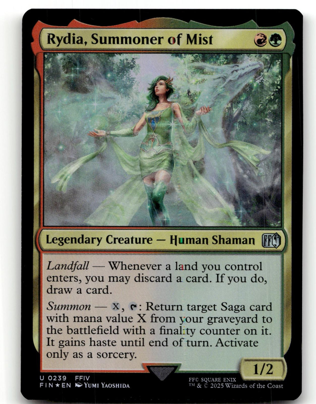 Rydia, Summoner of Mist 239 Uncommon FINAL FANTASY Magic: The Gathering Foil NM