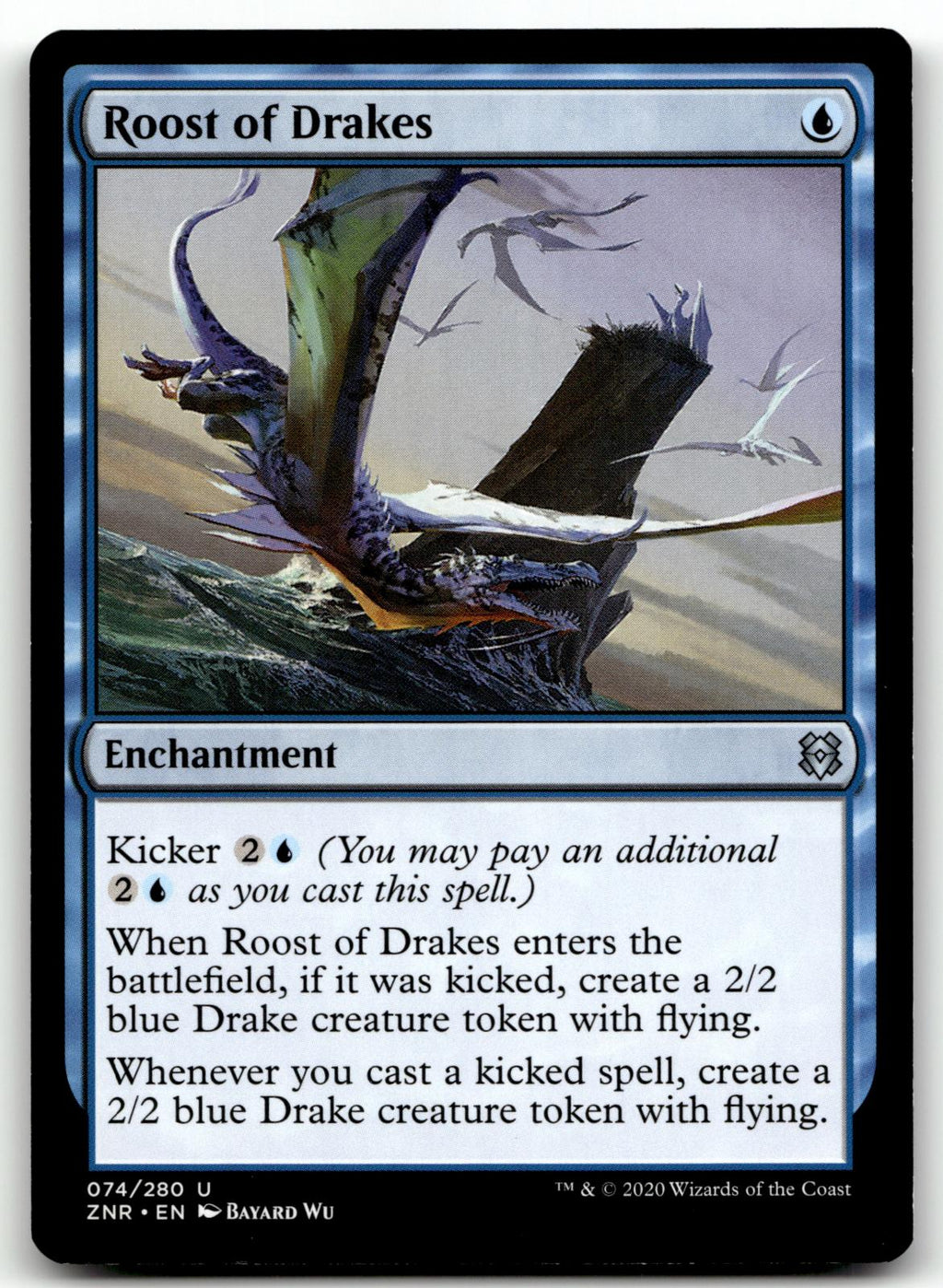 Roost of Drakes 74 Uncommon Zendikar Rising Magic: The Gathering Near Mint