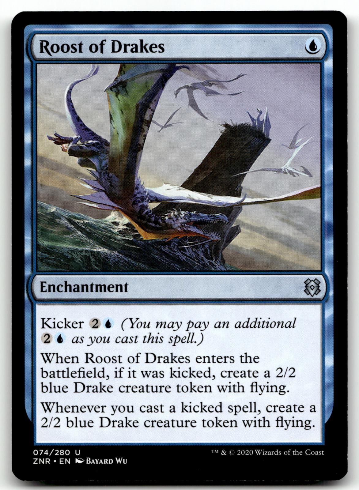 Roost of Drakes 74 Uncommon Zendikar Rising Magic: The Gathering Near Mint