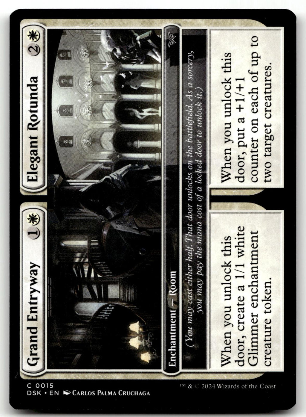 Grand Entryway // Elegant Rotunda (0015) 15 Duskmourn: House of Horror Magic: The Gathering NM
