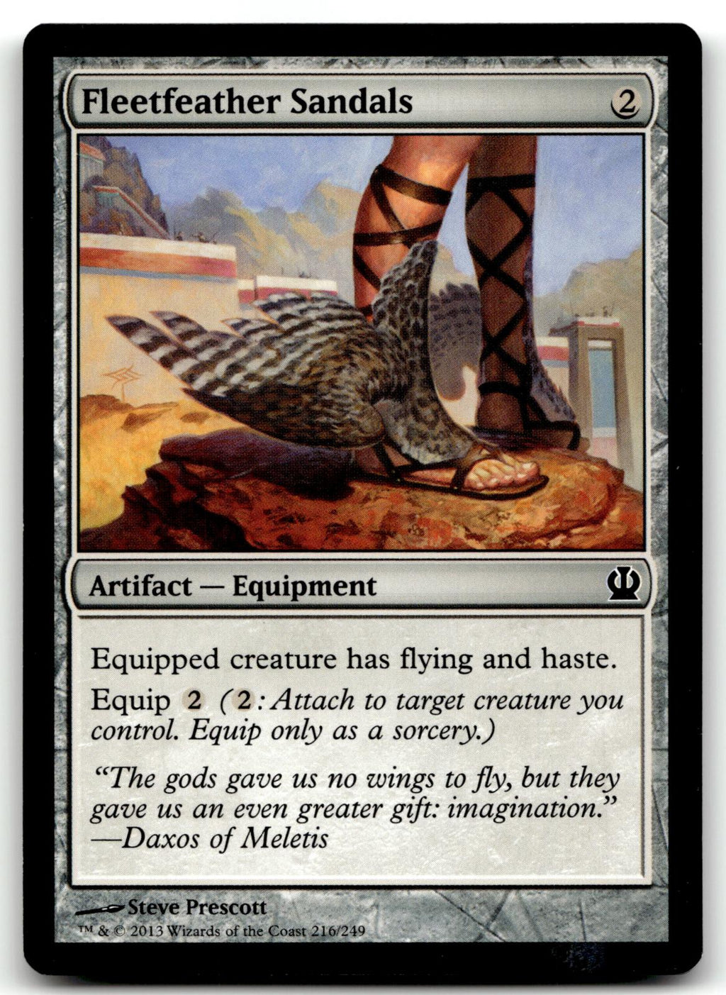 Fleetfeather Sandals 216 Common Theros Magic: The Gathering Near Mint