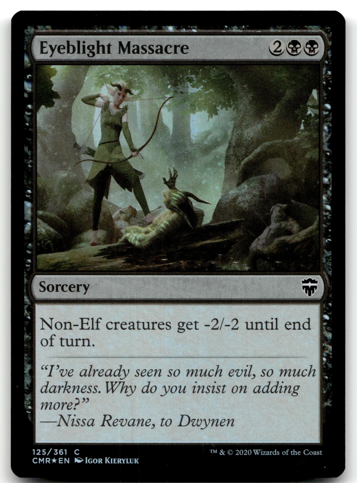 Eyeblight Massacre 125 Common Commander Legends Magic: The Gathering Foil NM