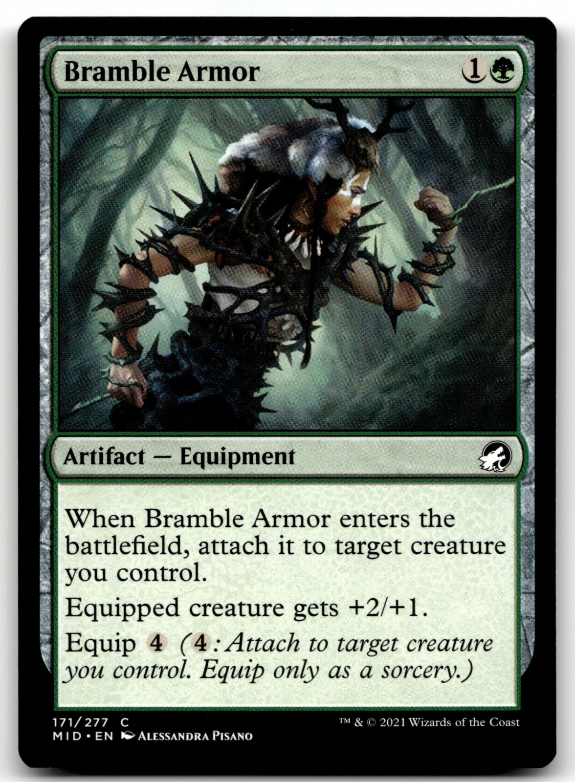 Bramble Armor 171 Common Innistrad: Midnight Hunt Magic: The Gathering Near Mint