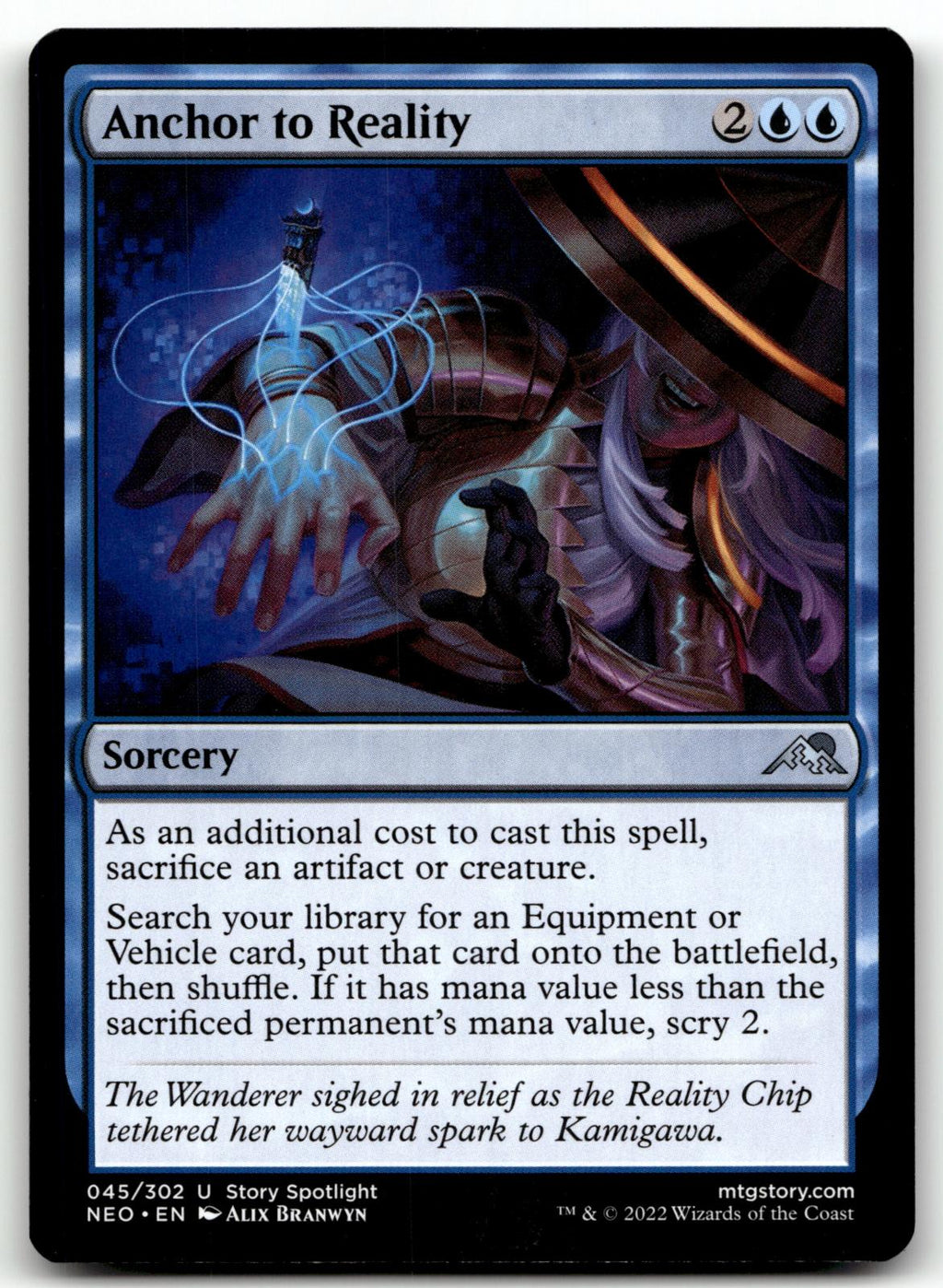 Anchor to Reality 45 Uncommon Kamigawa: Neon Dynasty Magic: The Gathering NM
