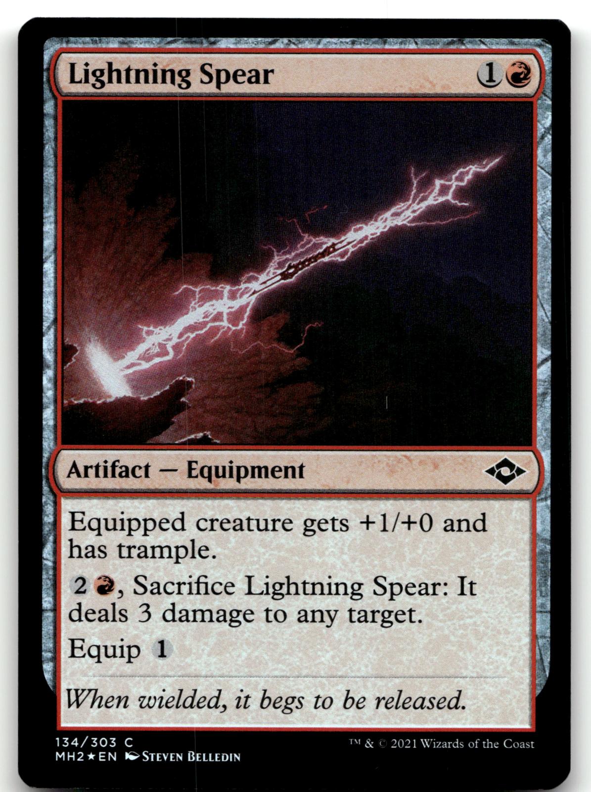 Lightning Spear 134 Common Modern Horizons 2 Magic: The Gathering Foil Near Mint
