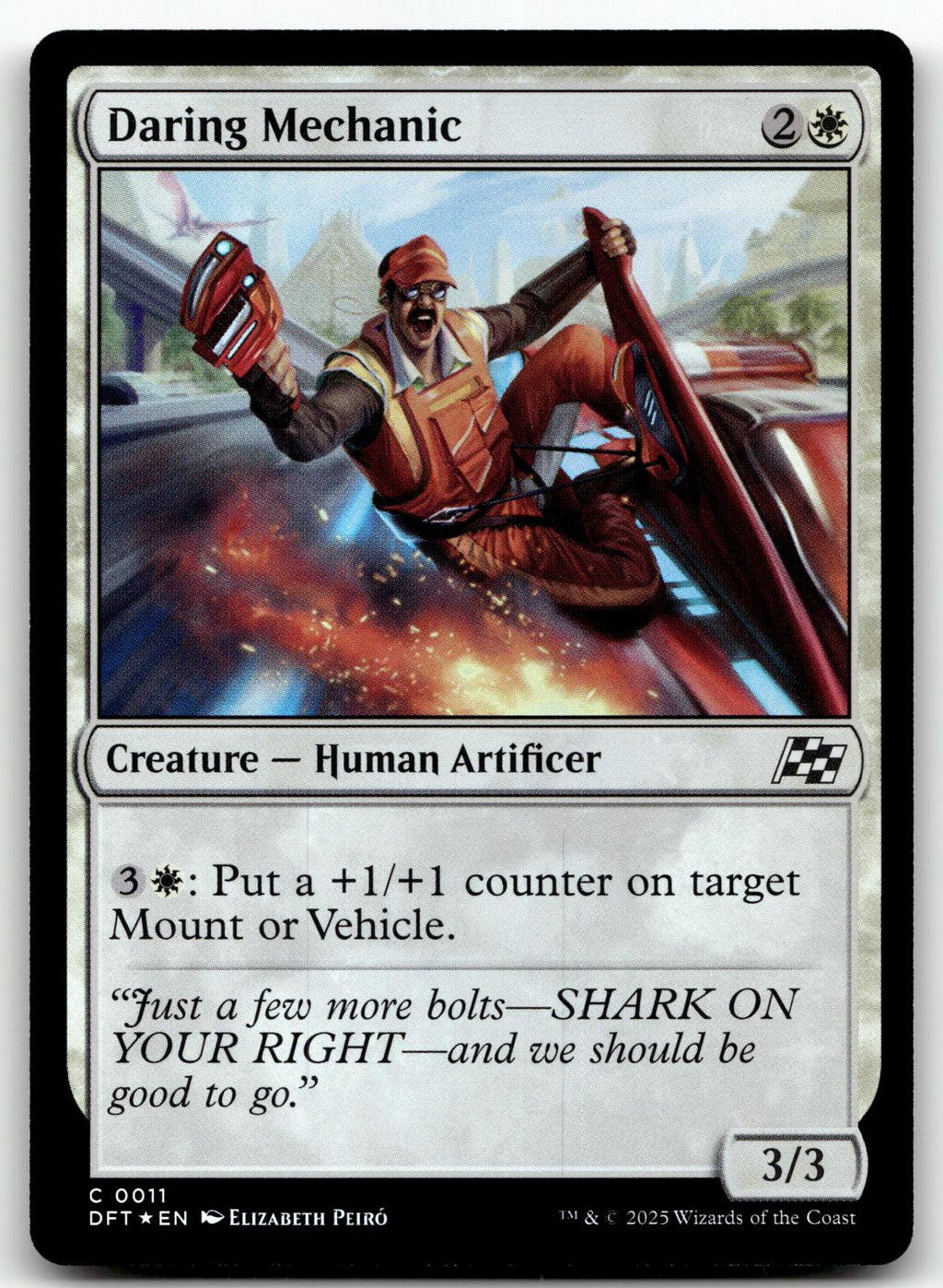 Daring Mechanic 11 Common Aetherdrift Magic: The Gathering Foil Near Mint