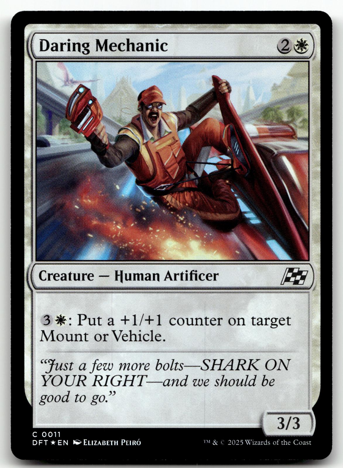 Daring Mechanic 11 Common Aetherdrift Magic: The Gathering Foil Near Mint