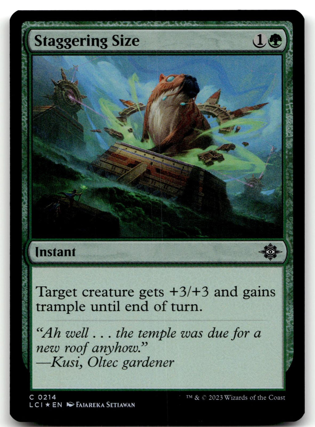 Staggering Size 214 The Lost Caverns of Ixalan Magic: The Gathering Foil NM