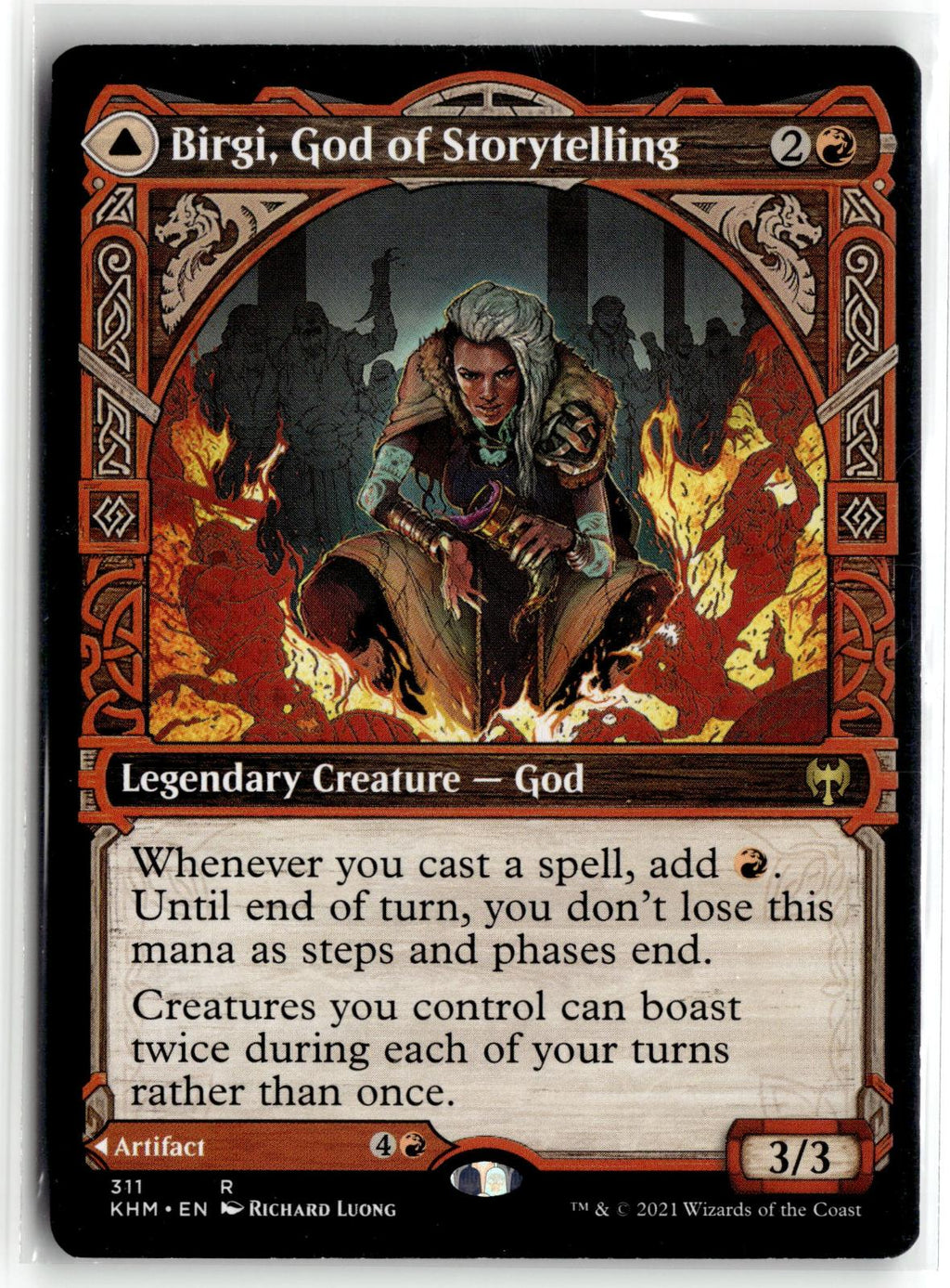Birgi, God of Storytelling (Showcase) 311 Rare Kaldheim Magic: The Gathering NM