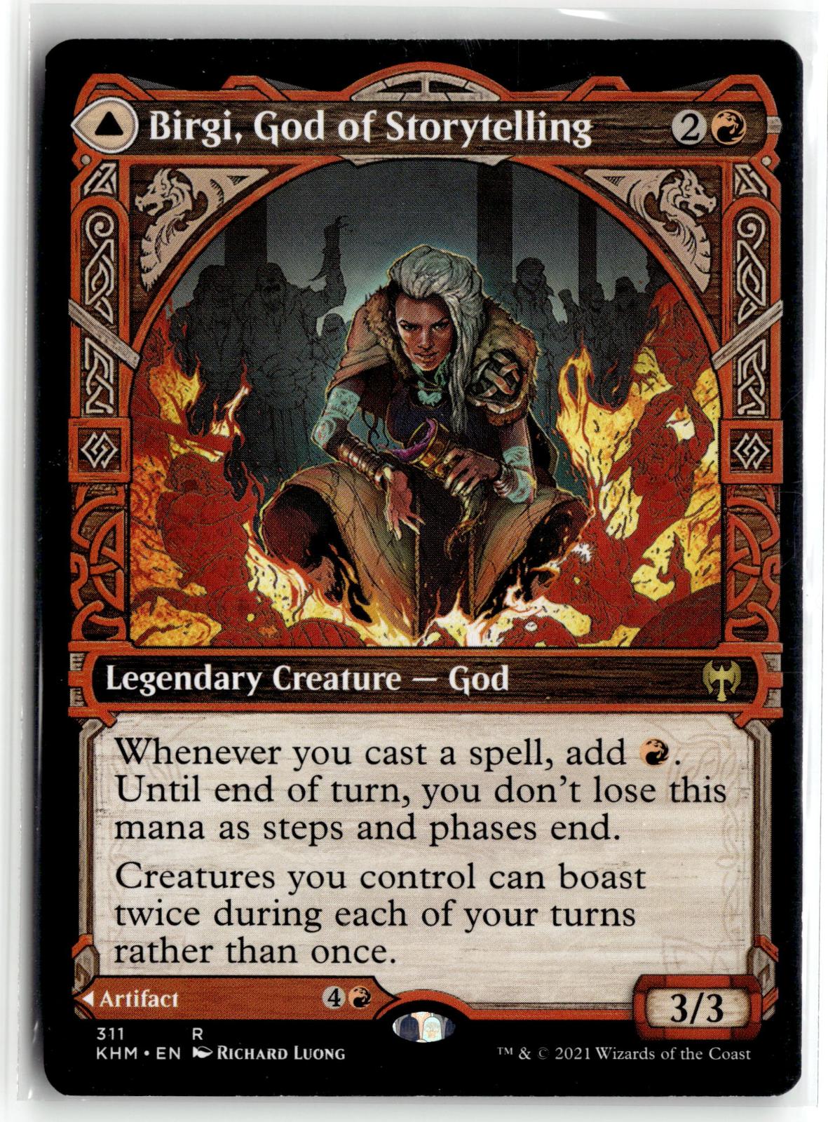Birgi, God of Storytelling (Showcase) 311 Rare Kaldheim Magic: The Gathering NM