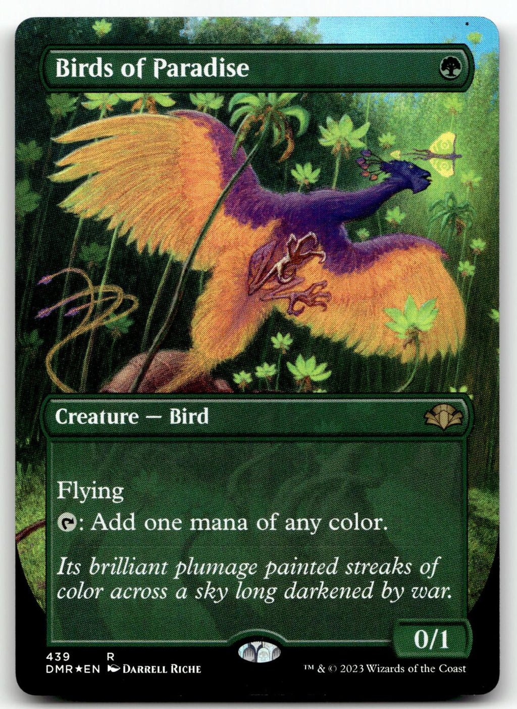 Birds of Paradise (Borderless) 439 Dominaria Remastered 