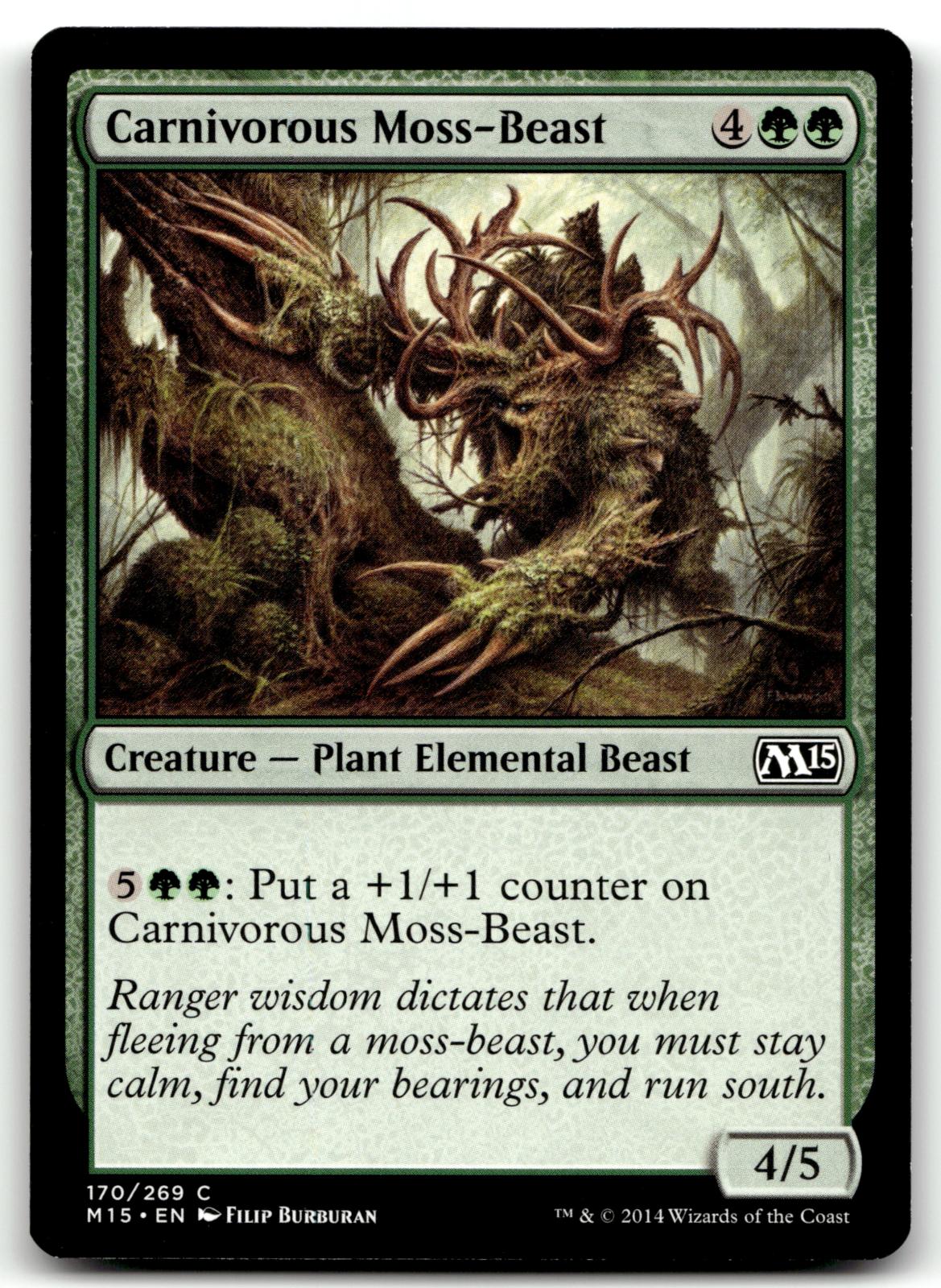 Carnivorous Moss-Beast 170 Common Magic 2015 (M15) Magic: The Gathering NM