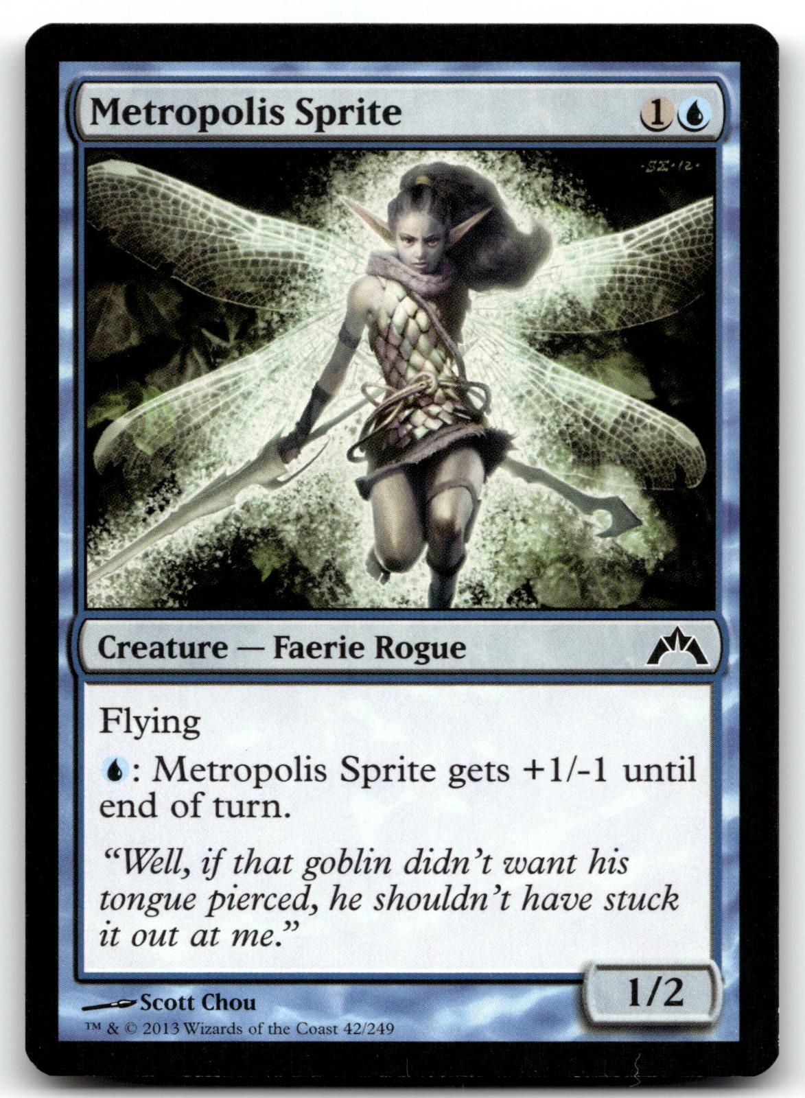 Metropolis Sprite 42 Common Gatecrash Magic: The Gathering Near Mint