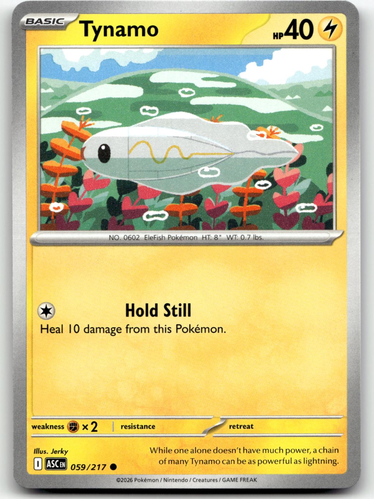 Tynamo 059/217 Common Ascended Heroes Pokemon Near Mint