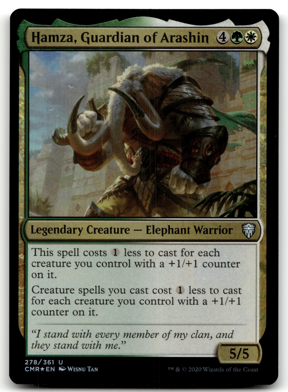 Hamza, Guardian of Arashin 278 Commander Legends Magic: The Gathering Foil NM