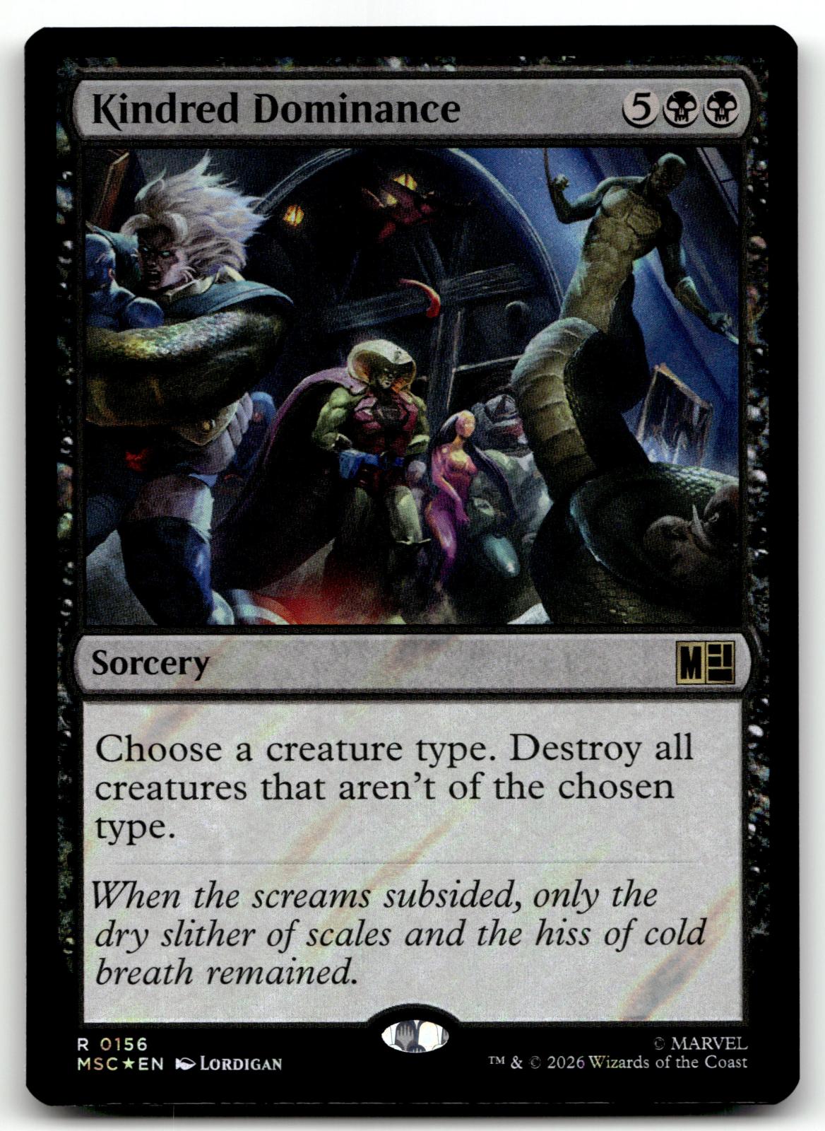Kindred Dominance (Surge Foil) 156 Holo Commander: Marvel Super Heroes Magic: 