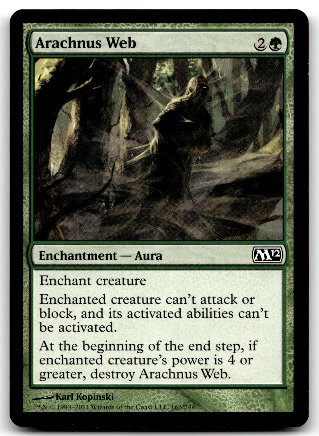 Arachnus Web 163 Common Magic 2012 (M12) Magic: The Gathering Near Mint