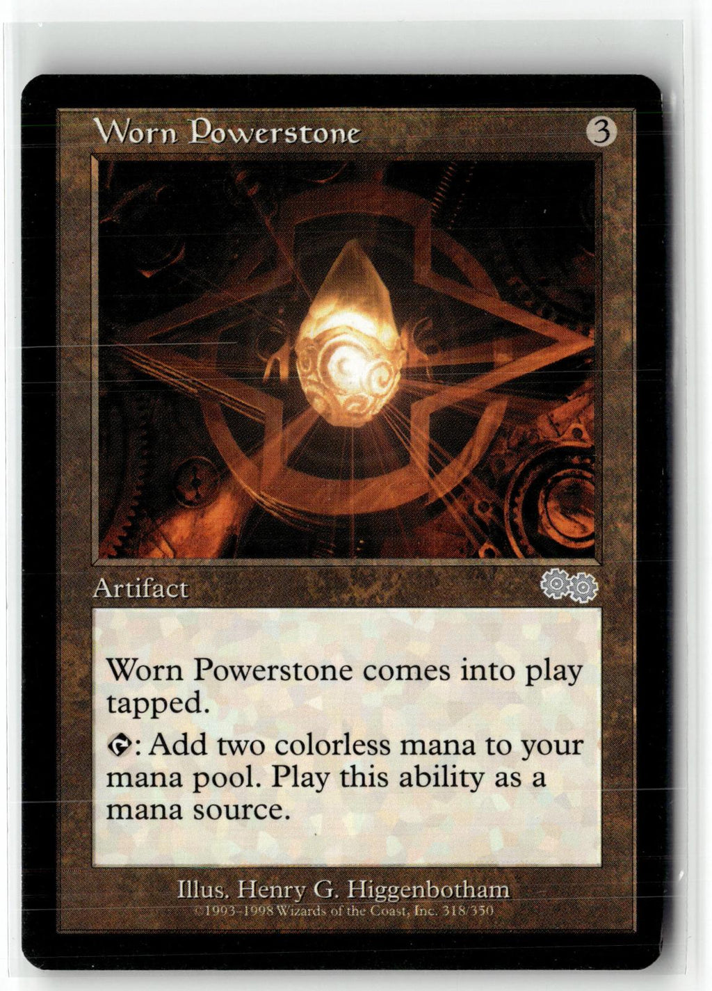 Worn Powerstone 318 Uncommon Urza's Saga Magic: The Gathering Near Mint