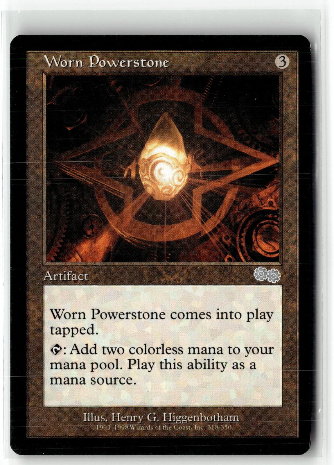 Worn Powerstone 318 Uncommon Urza's Saga Magic: The Gathering Near Mint