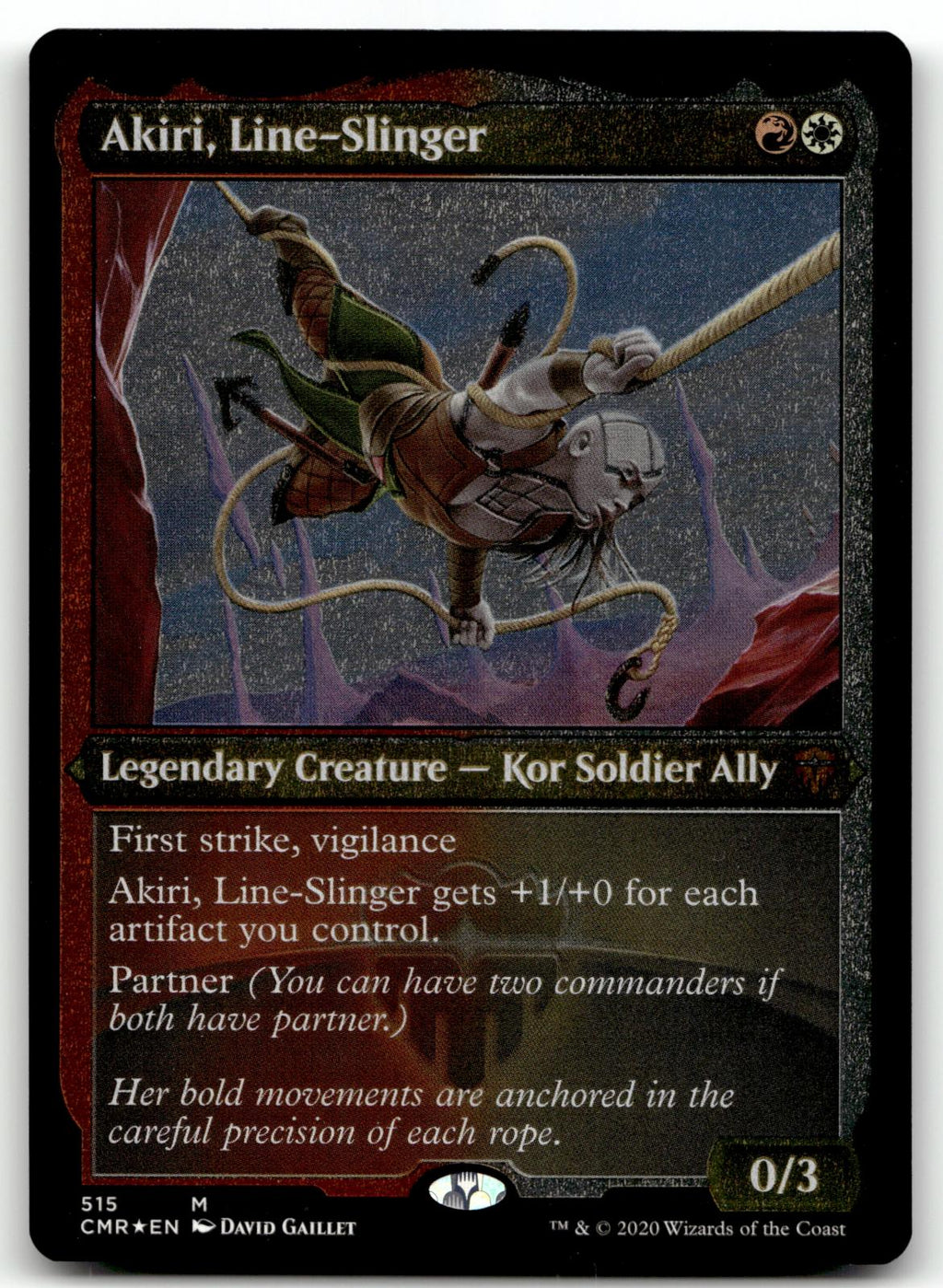 Akiri, Line-Slinger (Foil Etched) 515 Commander Legends Magic: The Gathering NM