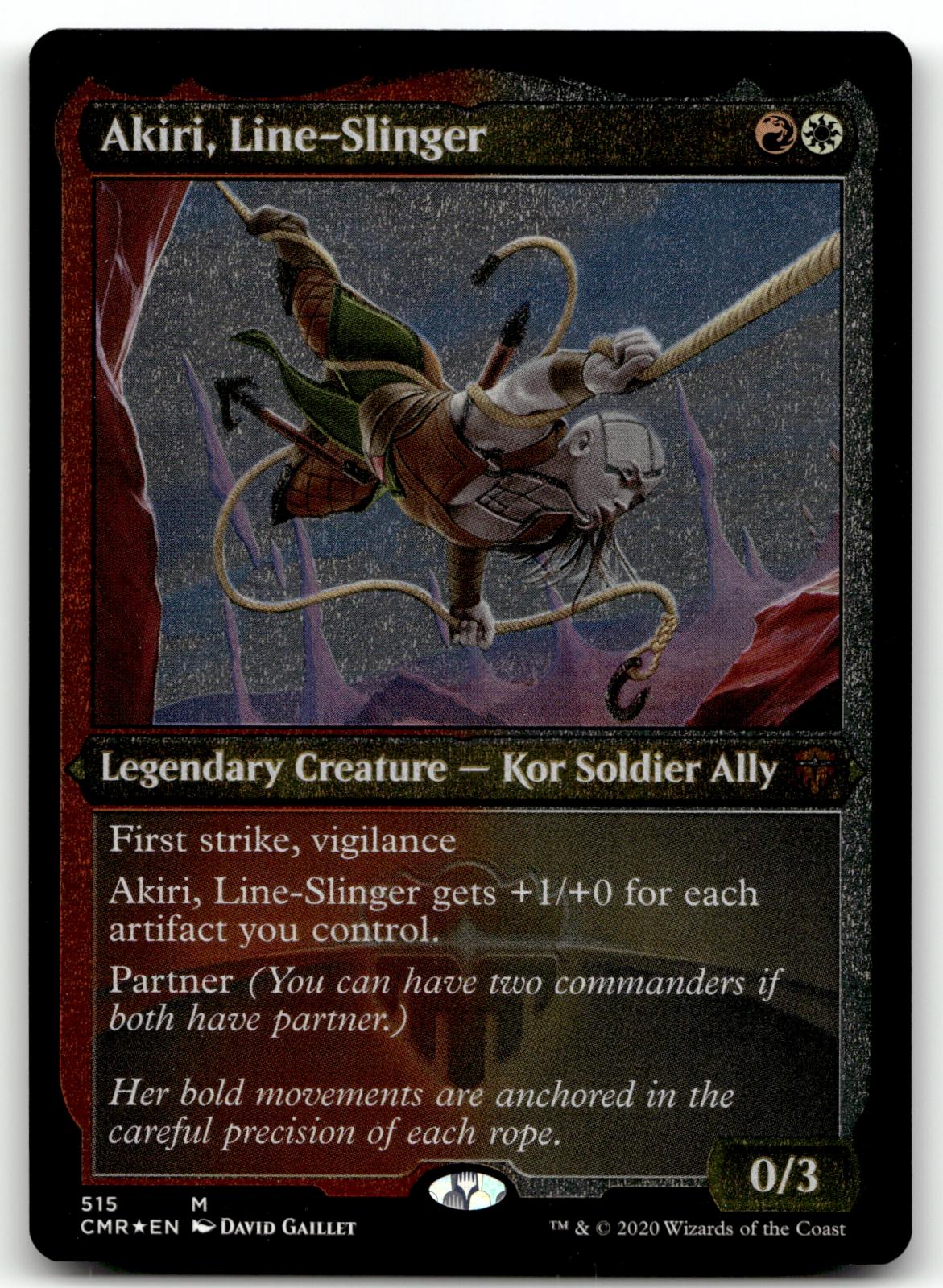 Akiri, Line-Slinger (Foil Etched) 515 Commander Legends Magic: The Gathering NM