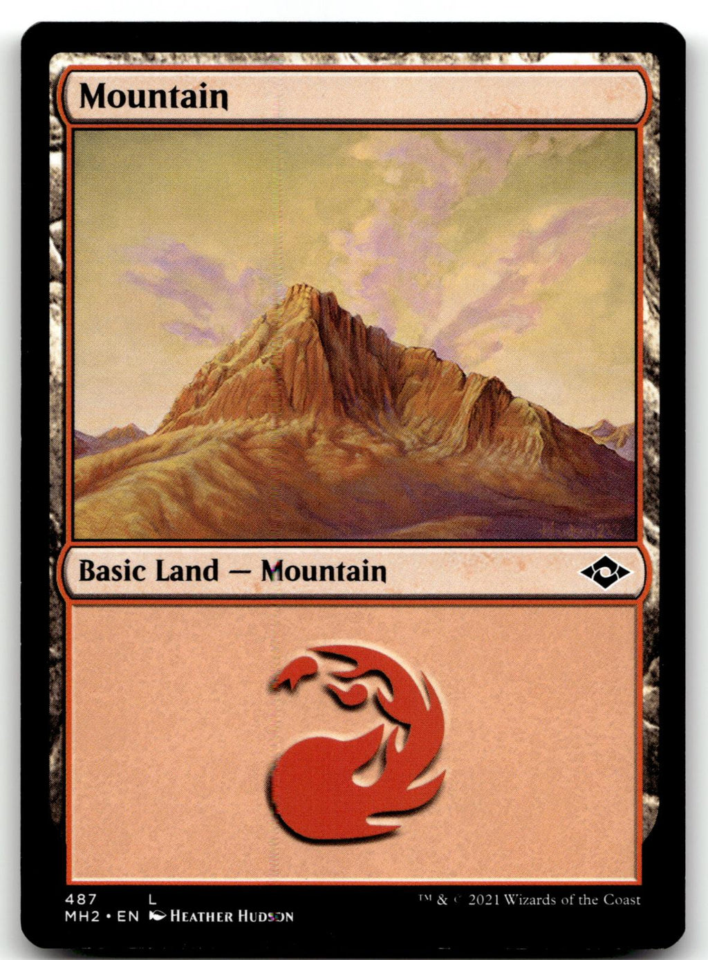 Mountain (487) 487 Land Modern Horizons 2 Magic: The Gathering Near Mint